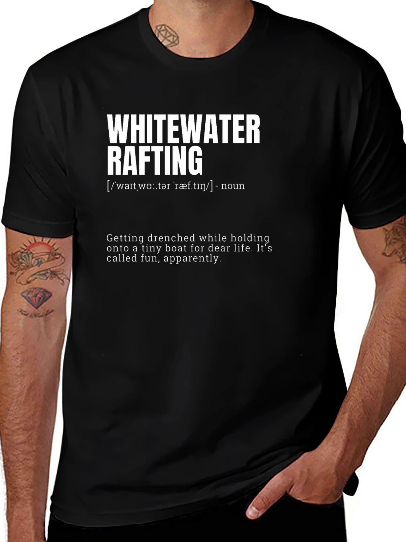 Whitewater Rafting Graphic T-Shirt - Funny Rafting Tee