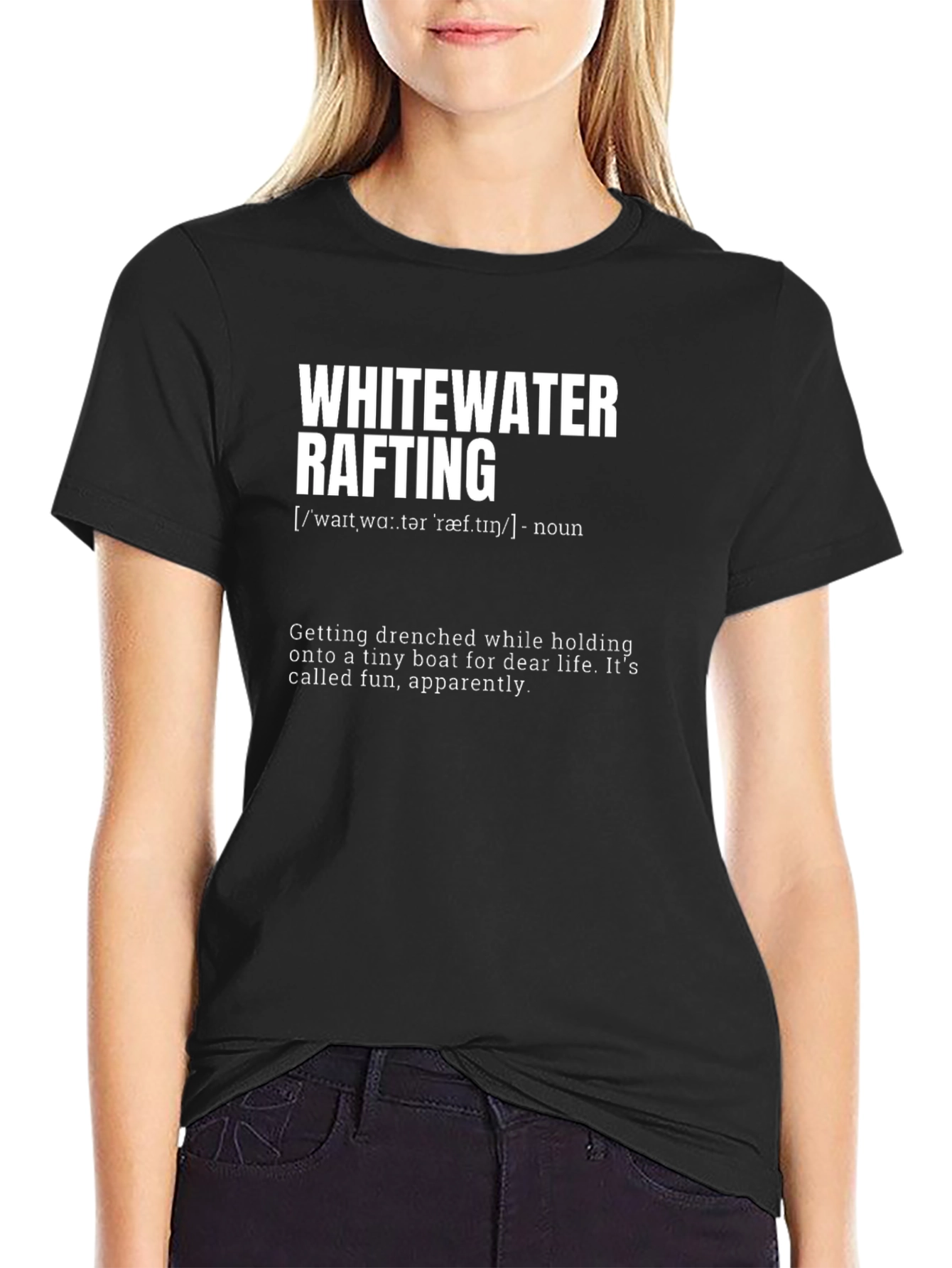 Whitewater Rafting Graphic T-Shirt - Funny Rafting Tee