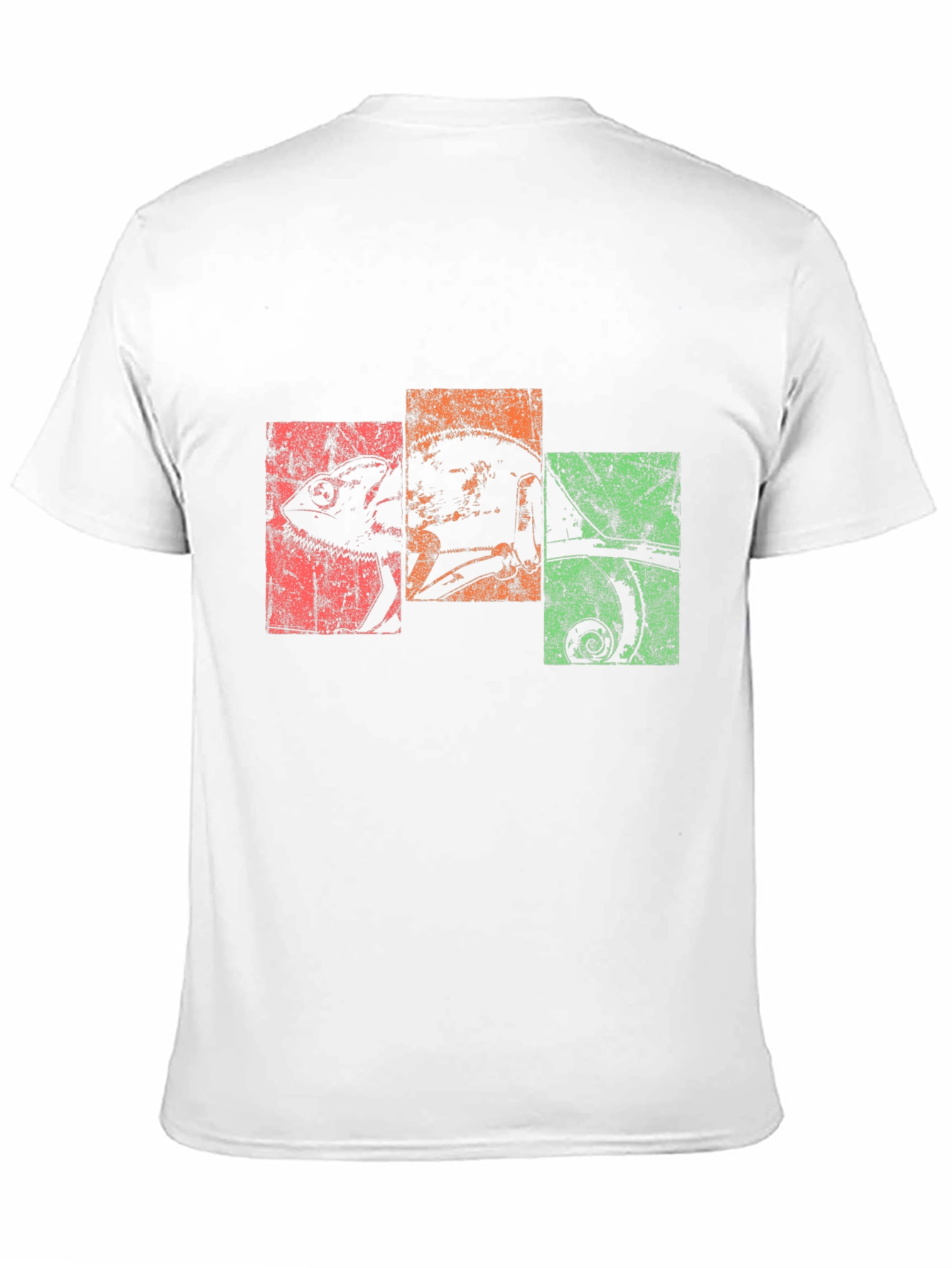 Retro Chameleon Graphic Tee - Black