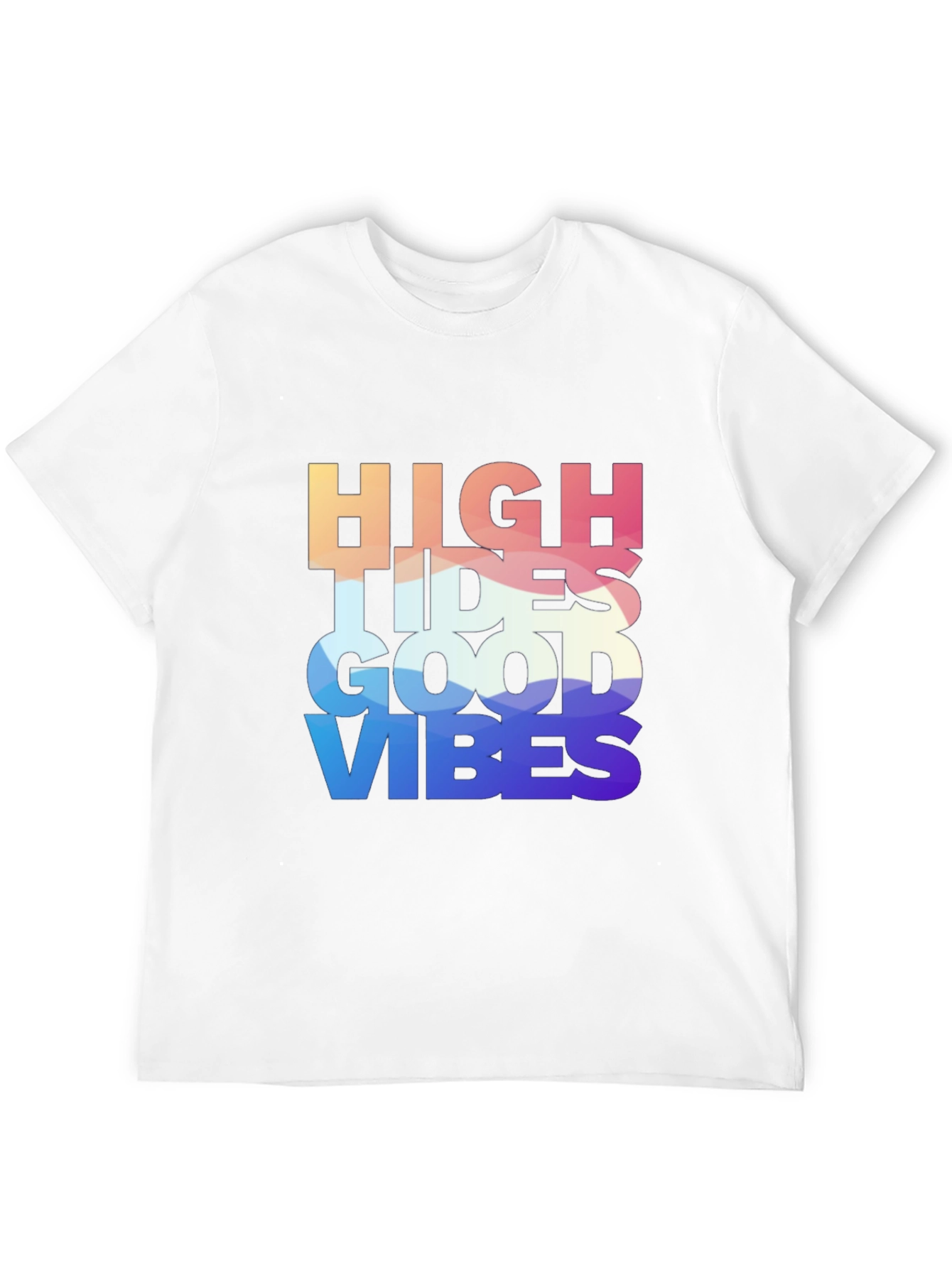High Tides Good Vibes Graphic Tee - Black