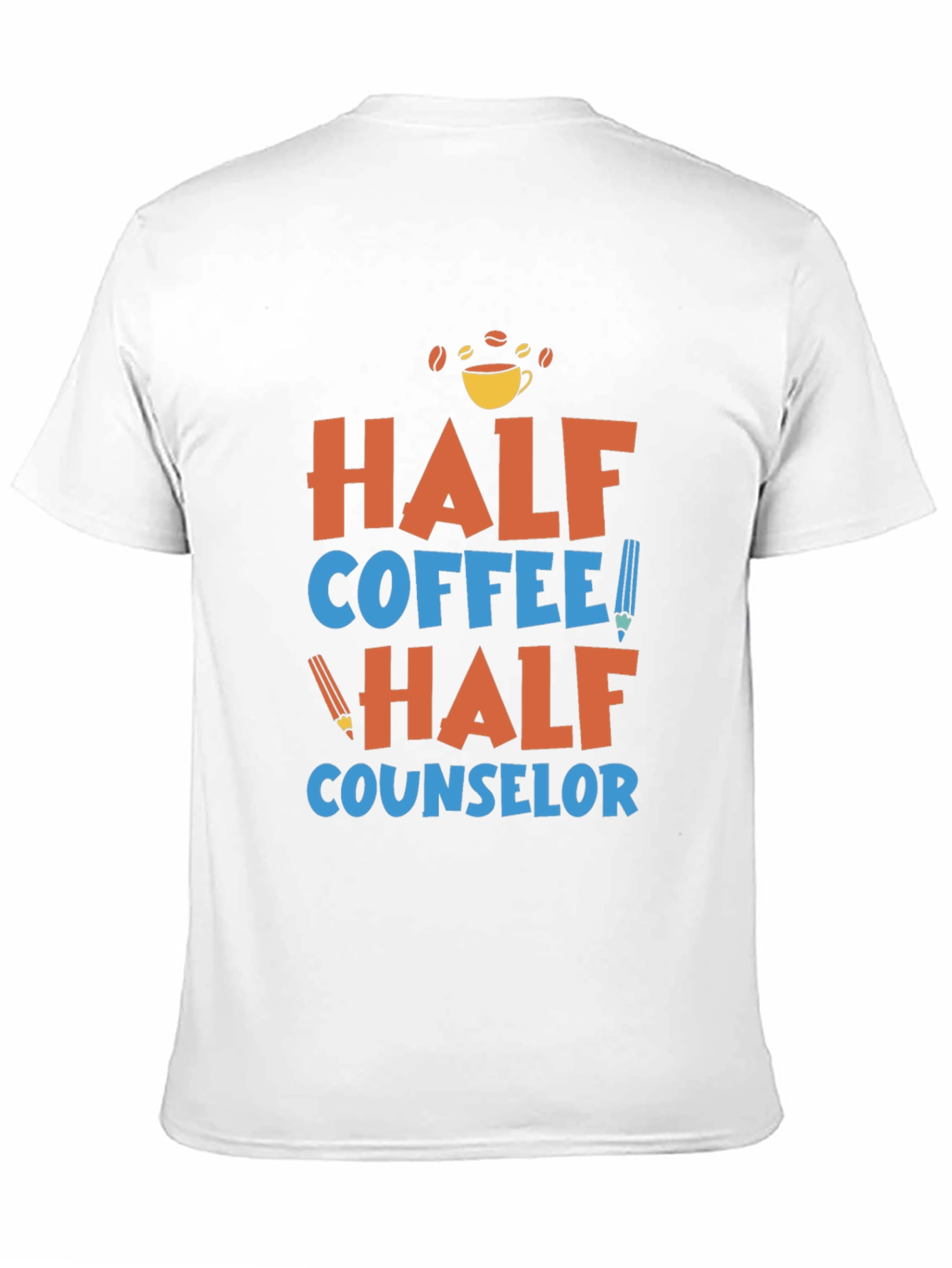 Half Coffee Half Counselor Graphic Tee