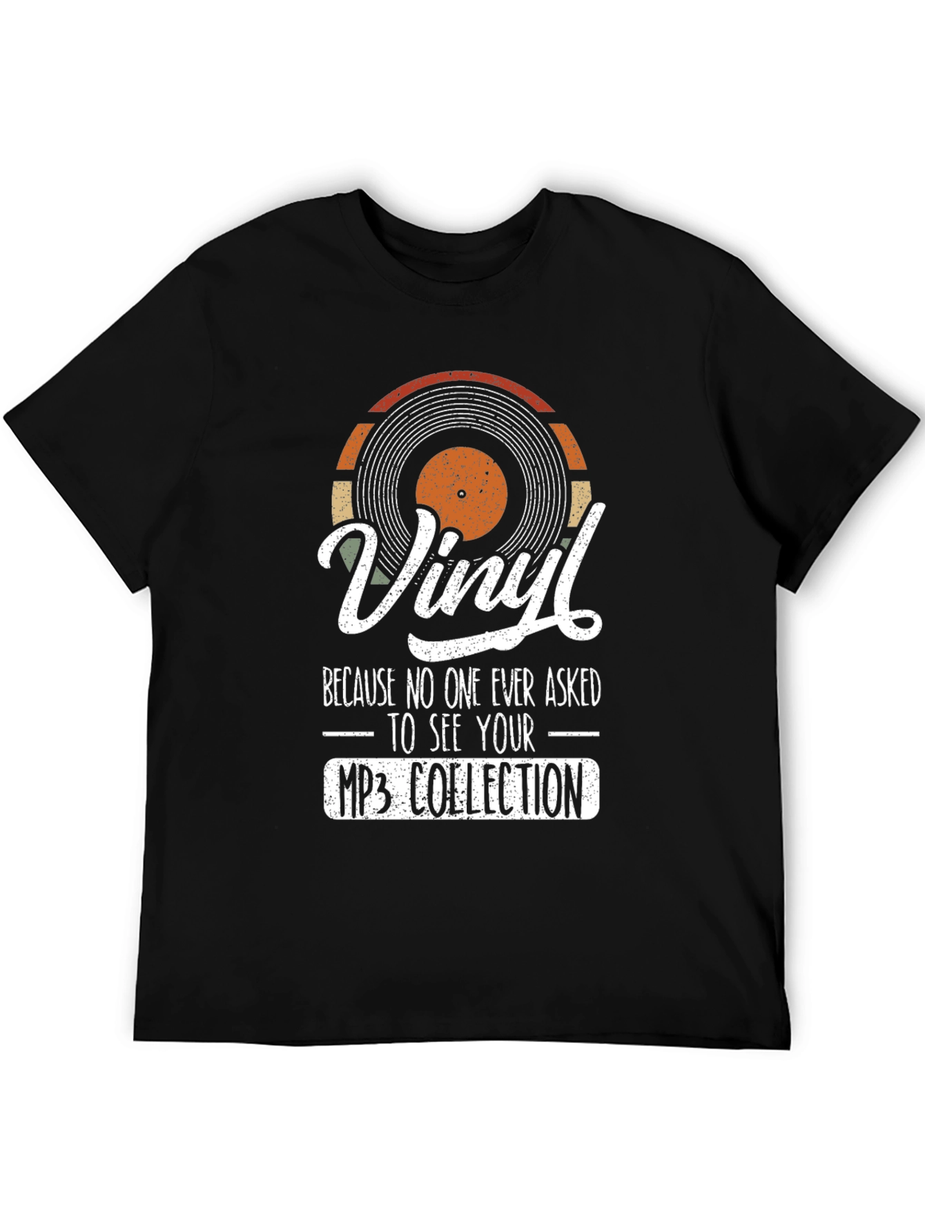 Vinyl Record MP3 Collection Graphic Tee