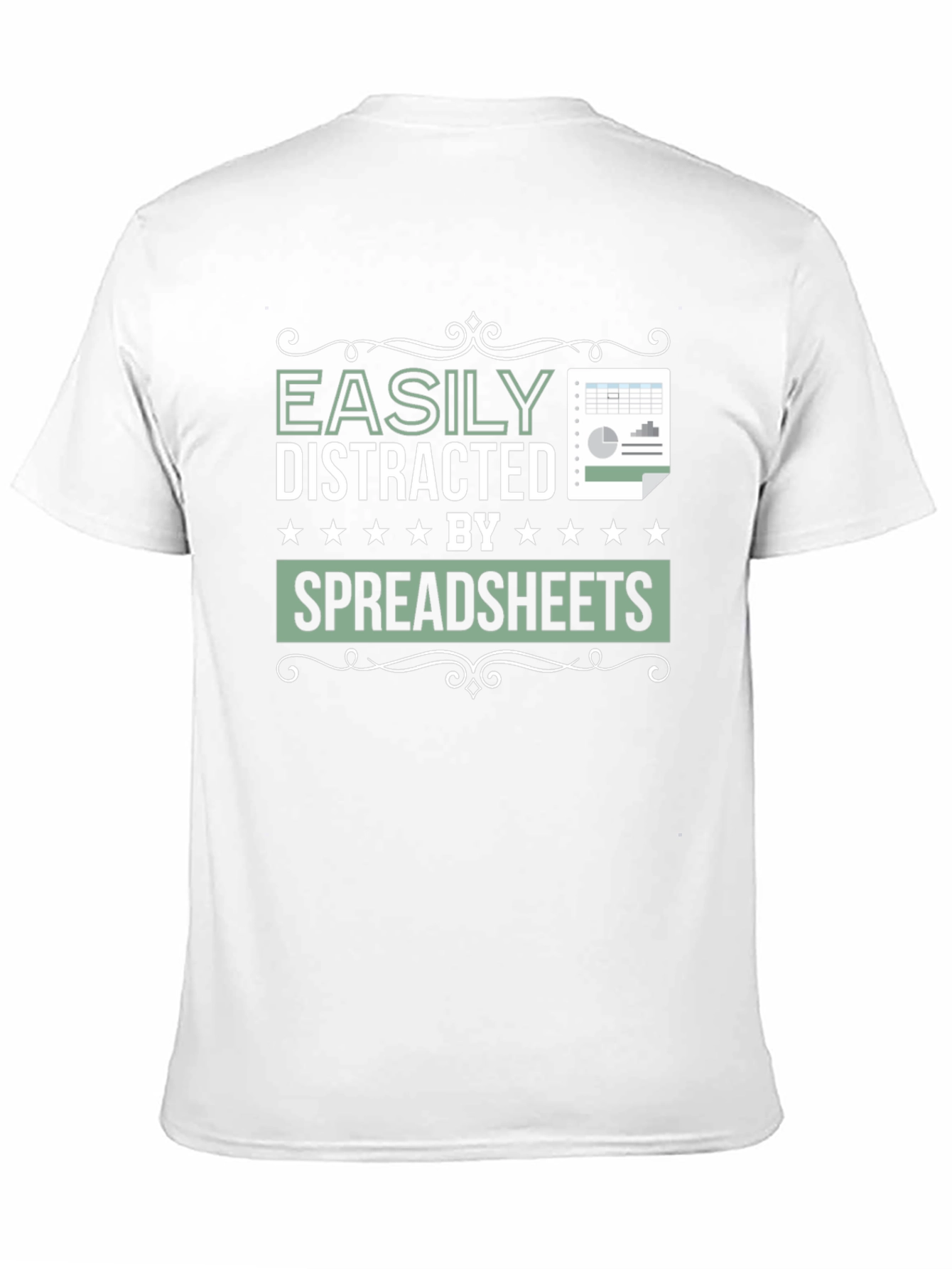 Easily Distracted by Spreadsheets Graphic Tee