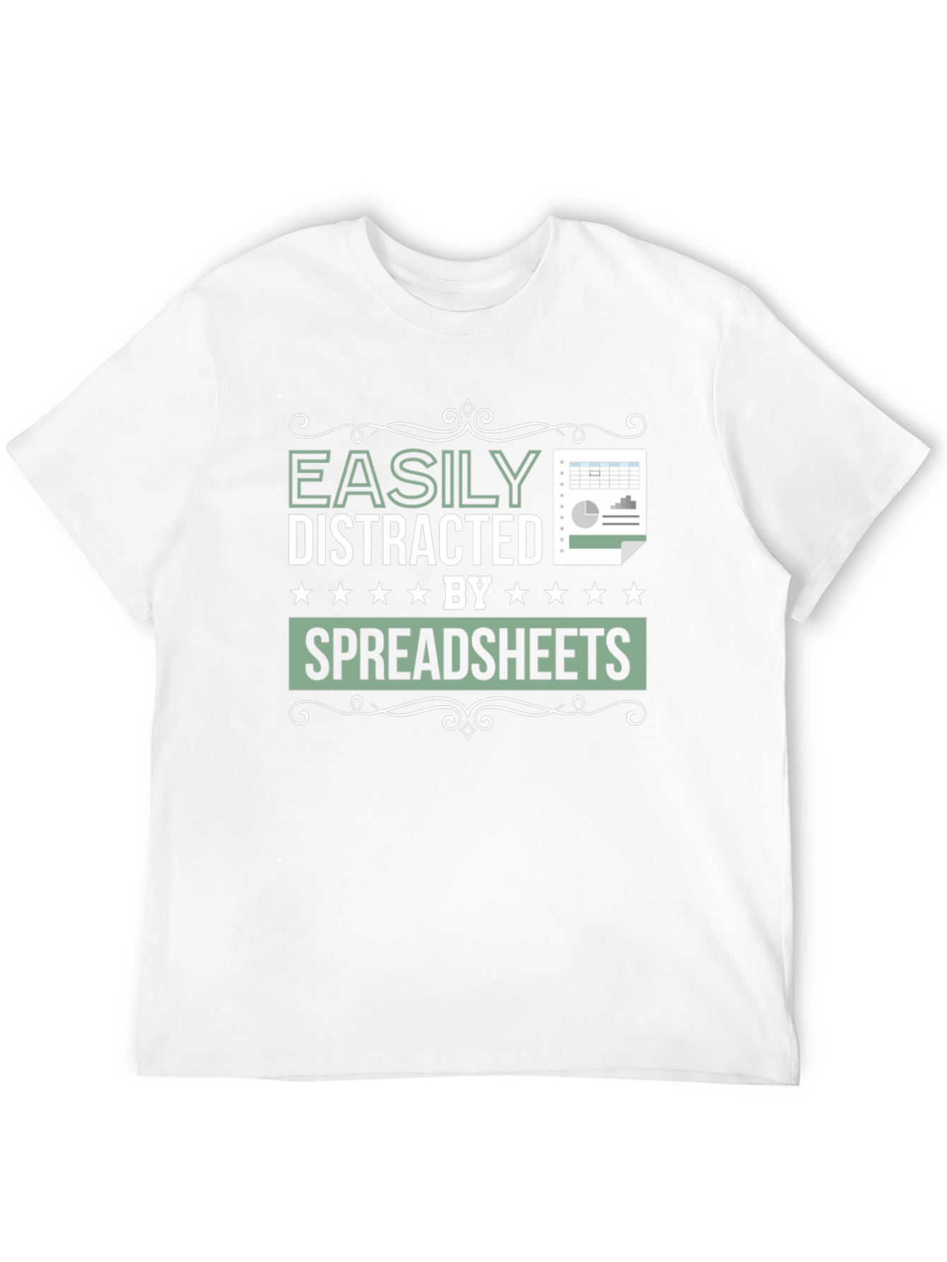 Easily Distracted by Spreadsheets Graphic Tee