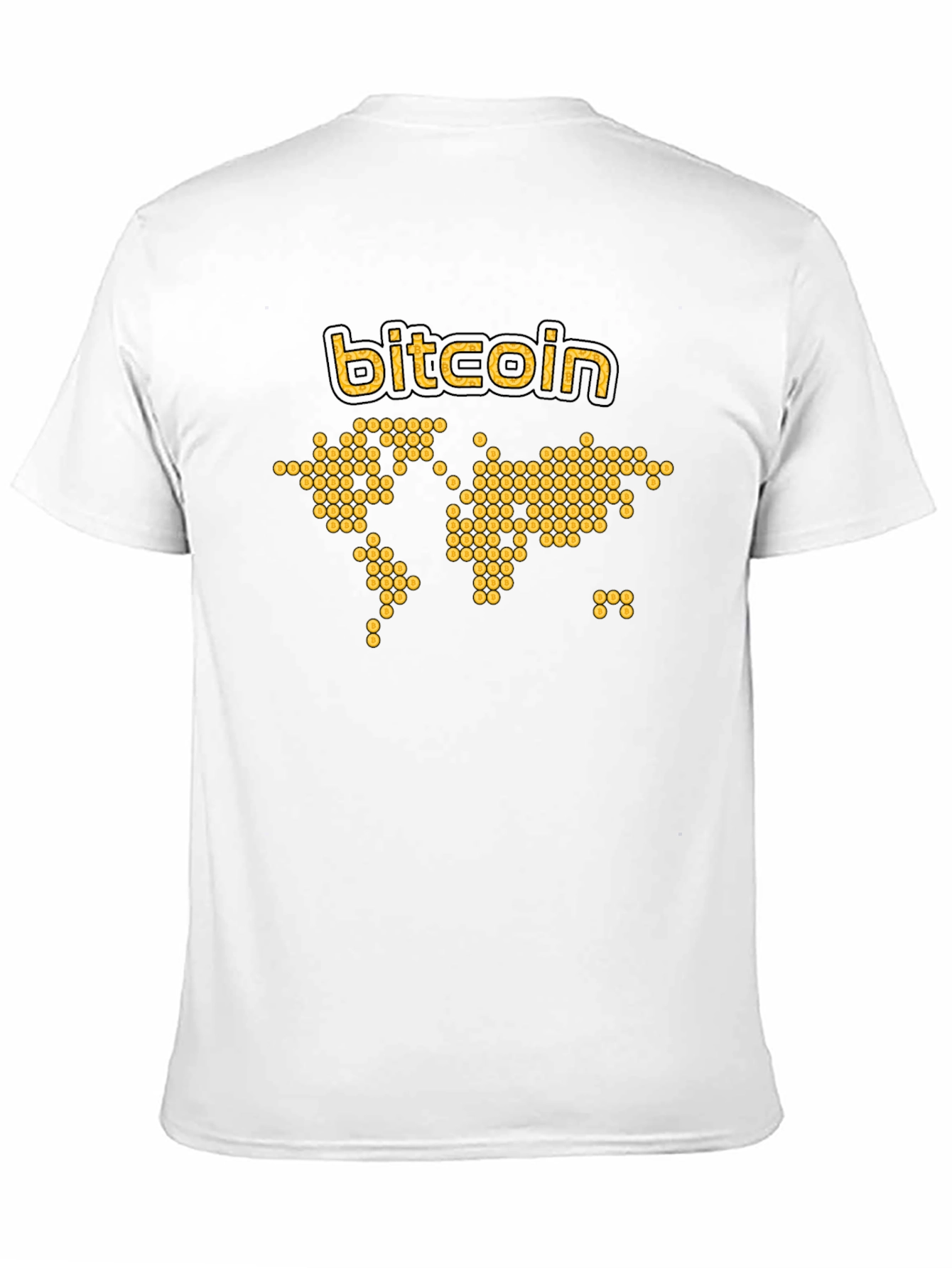 Bitcoin World Map Graphic T-Shirt