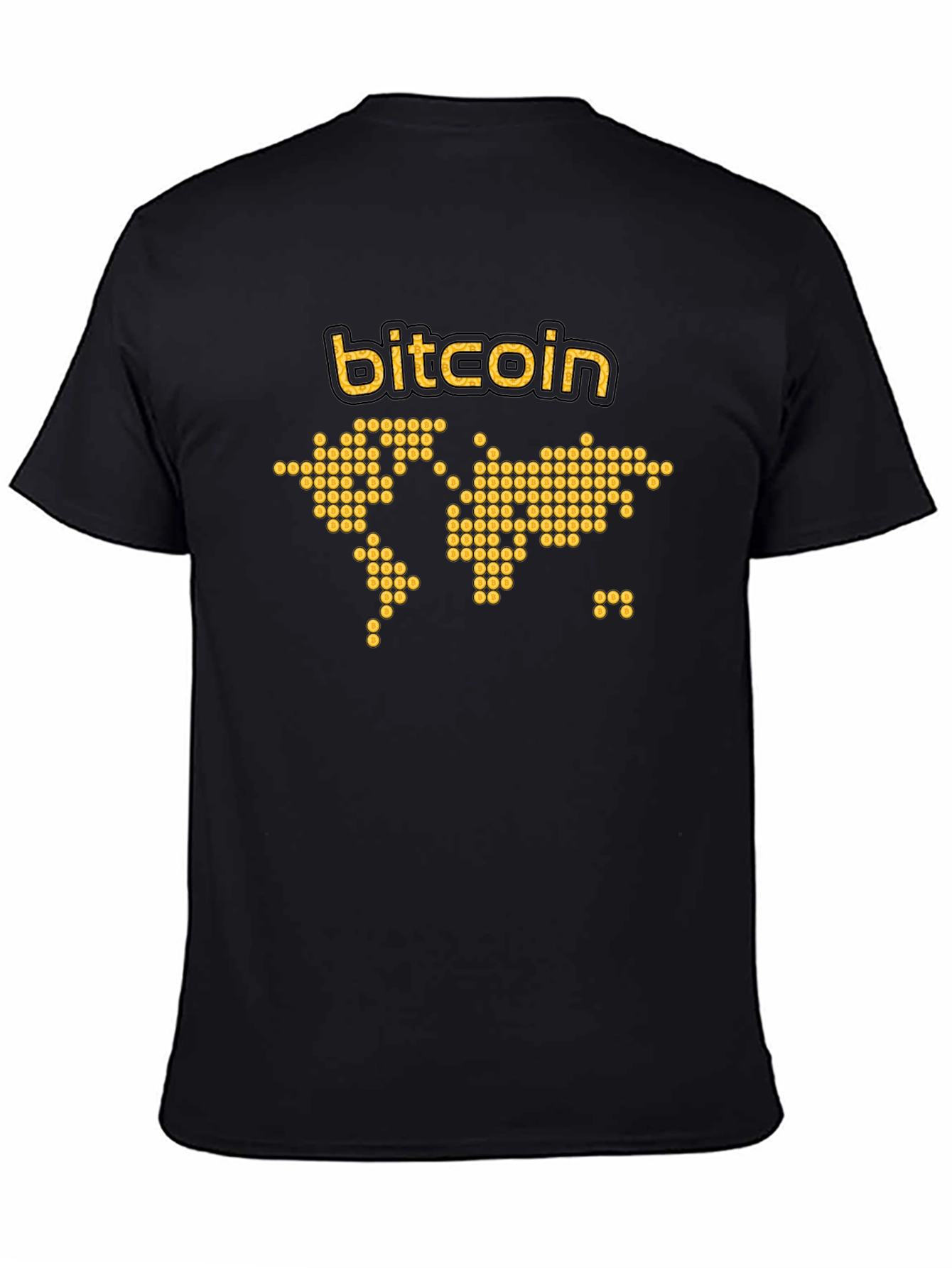 Bitcoin World Map Graphic T-Shirt