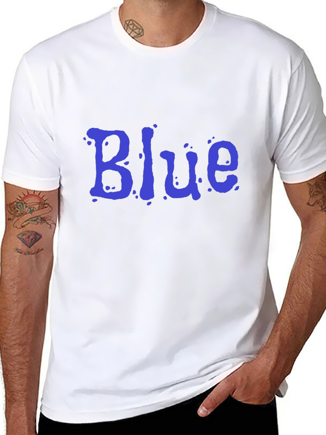 Blue Graphic T-Shirt - Bold Statement Tee