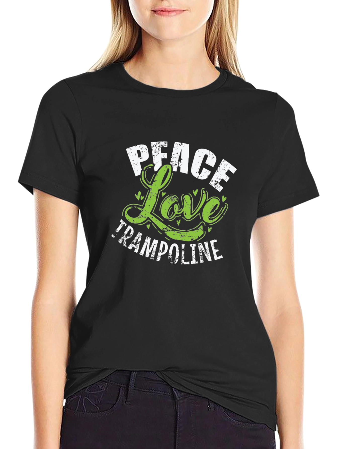 Peace Love Trampoline T-Shirt - Fun Sportswear