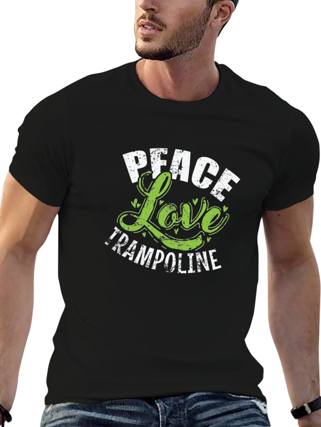 Peace Love Trampoline T-Shirt - Fun Sportswear