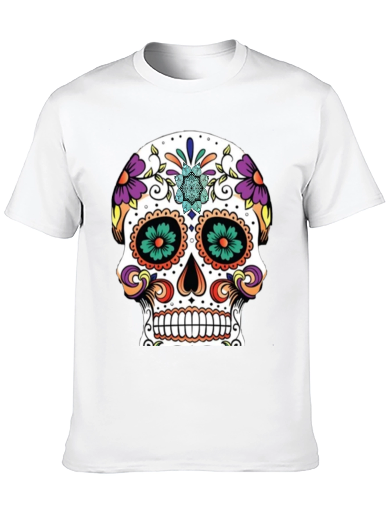 Day of the Dead Skull Graphic Tee