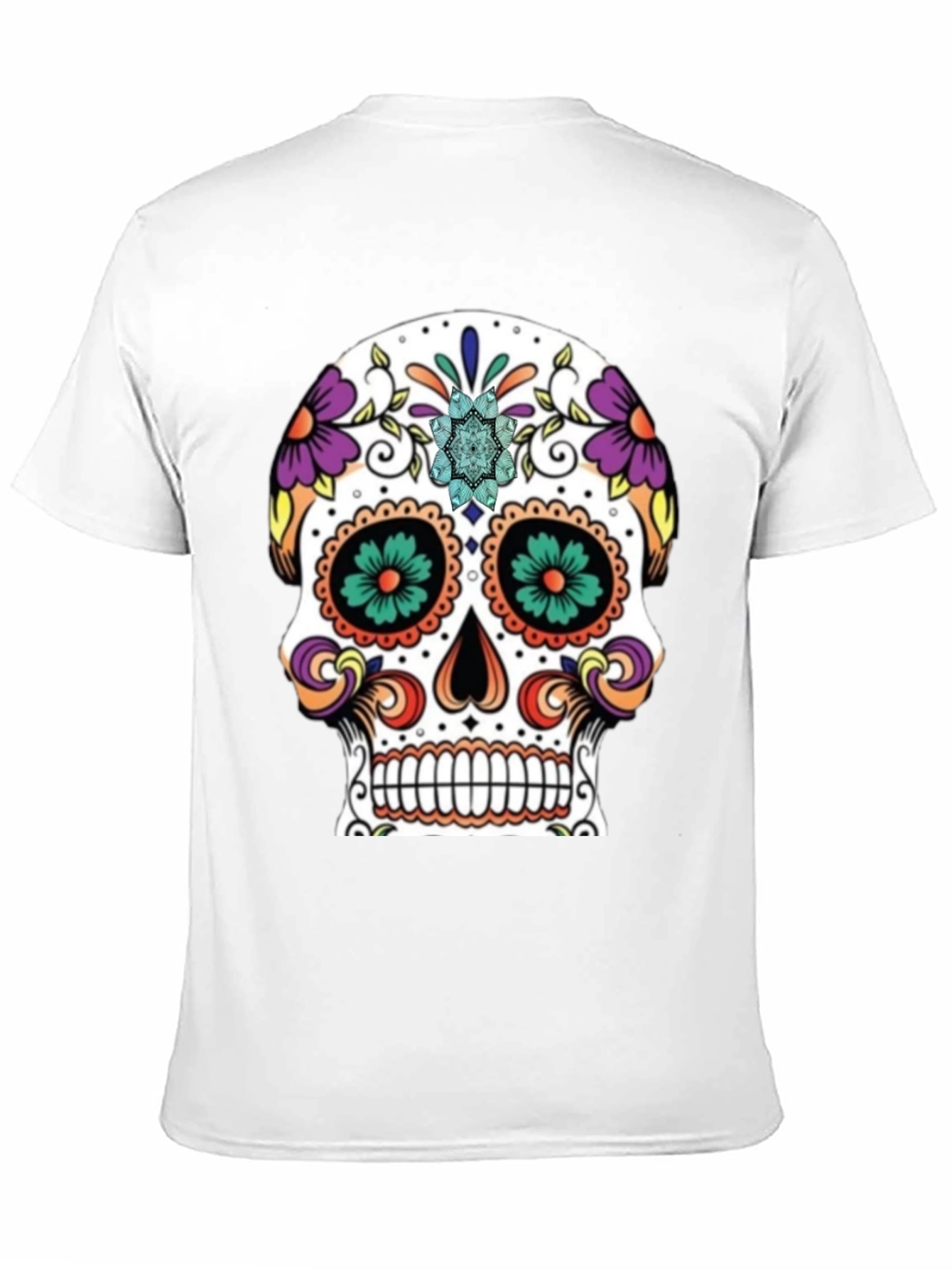 Day of the Dead Skull Graphic Tee
