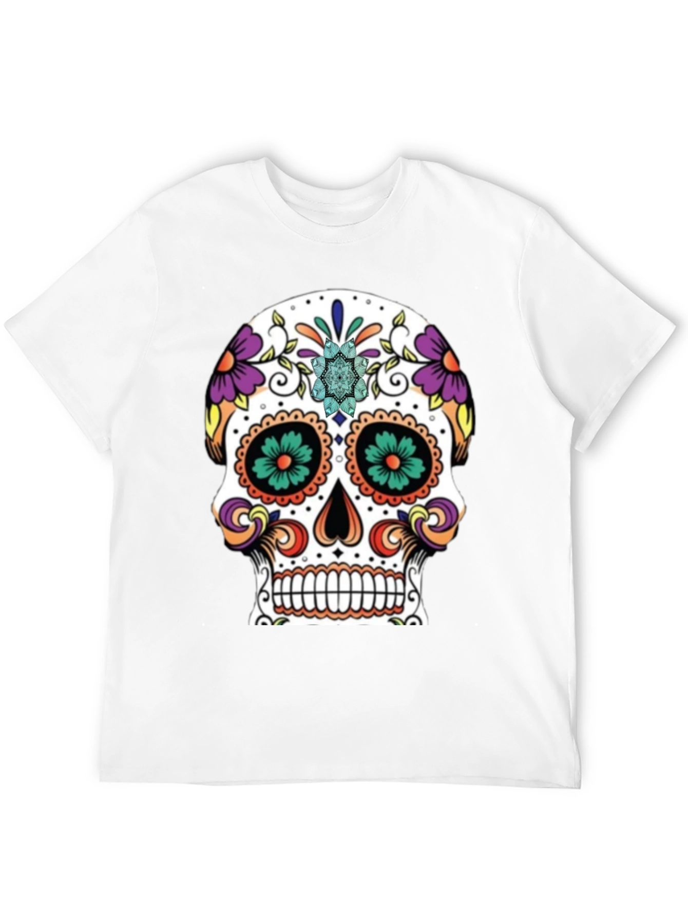 Day of the Dead Skull Graphic Tee