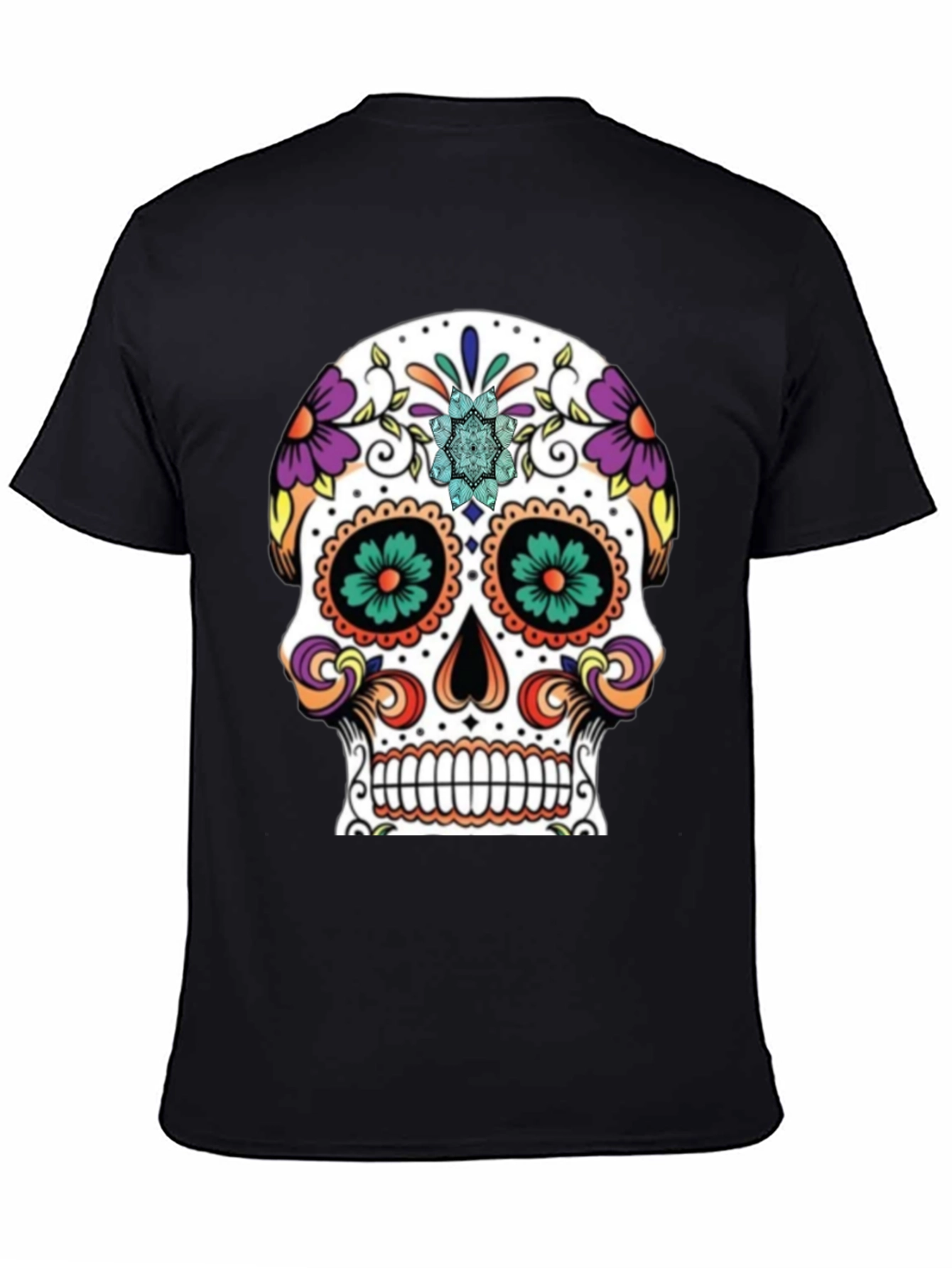 Day of the Dead Skull Graphic Tee