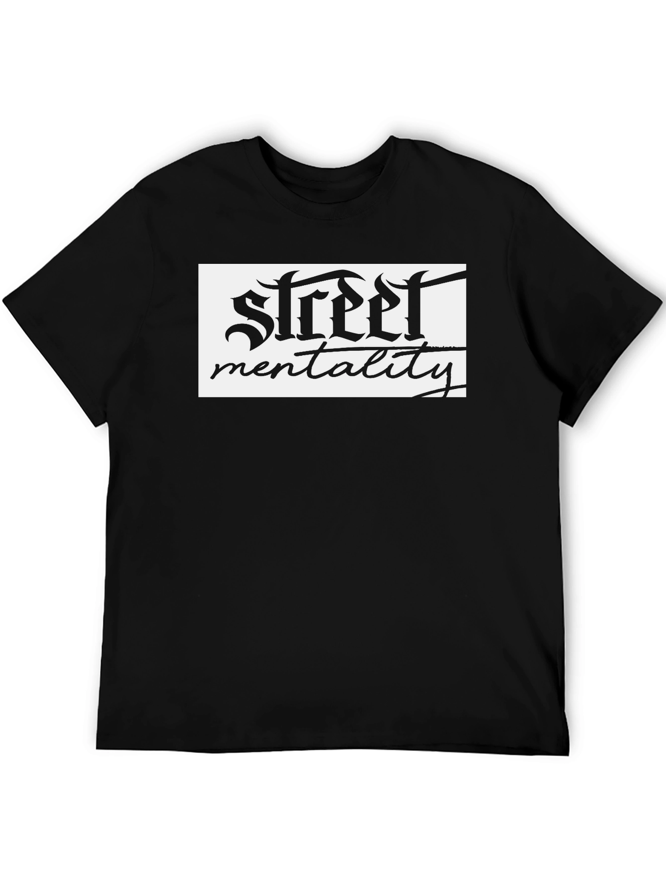 Street Mentality Black Graphic T-Shirt