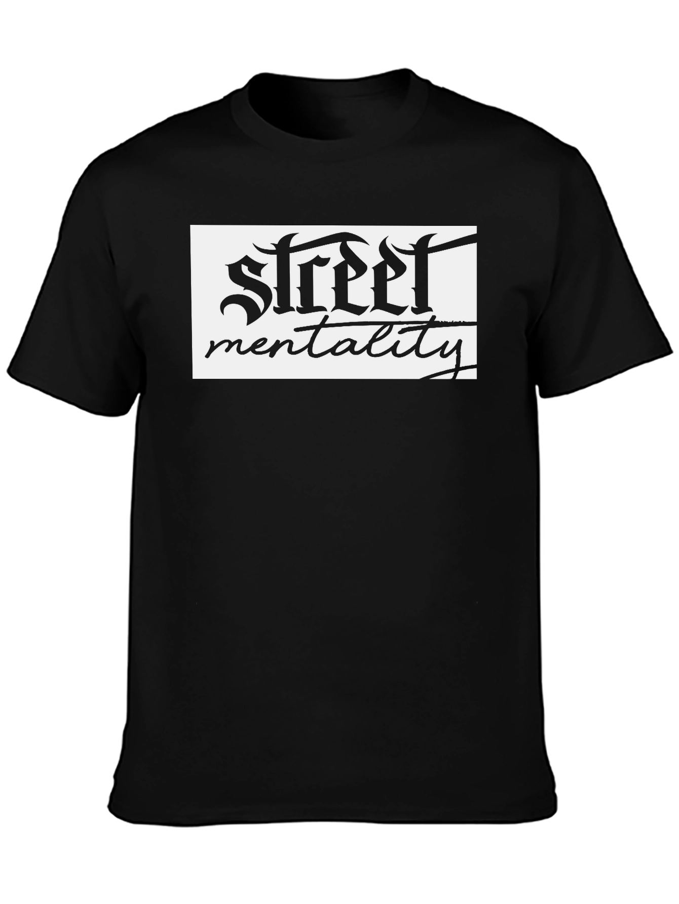 Street Mentality Black Graphic T-Shirt