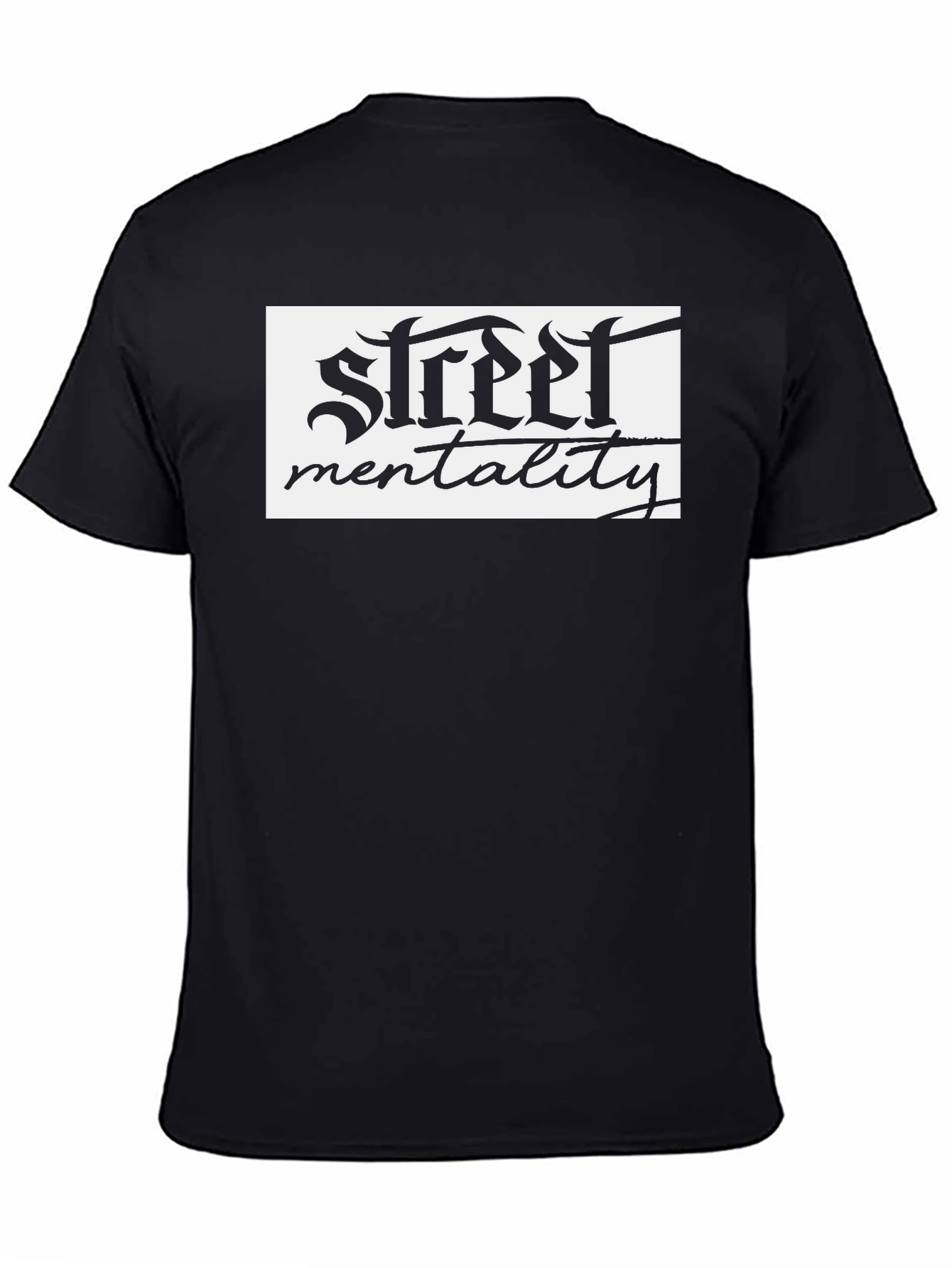 Street Mentality Black Graphic T-Shirt
