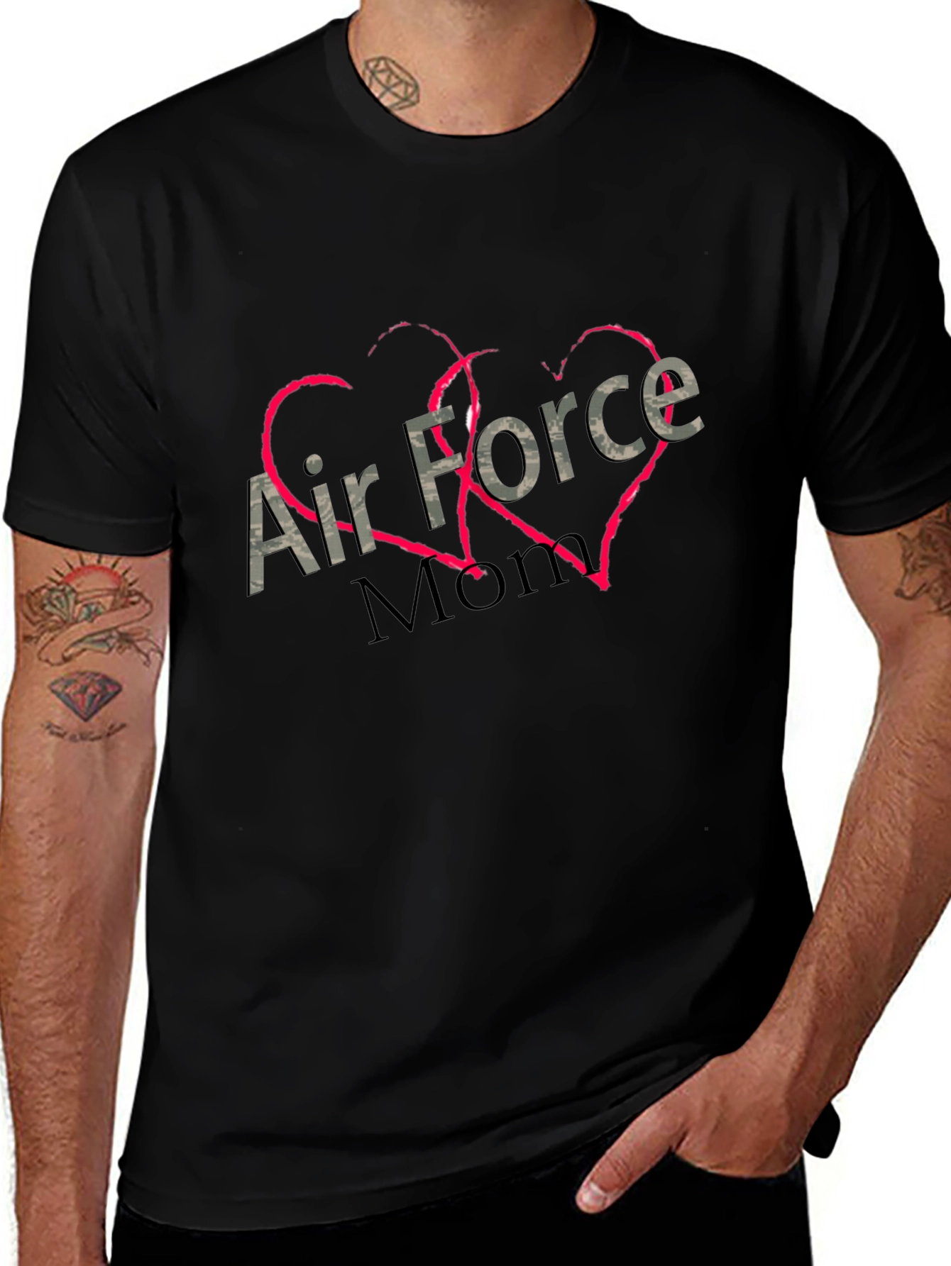 Air Force Mom Heart T-Shirt