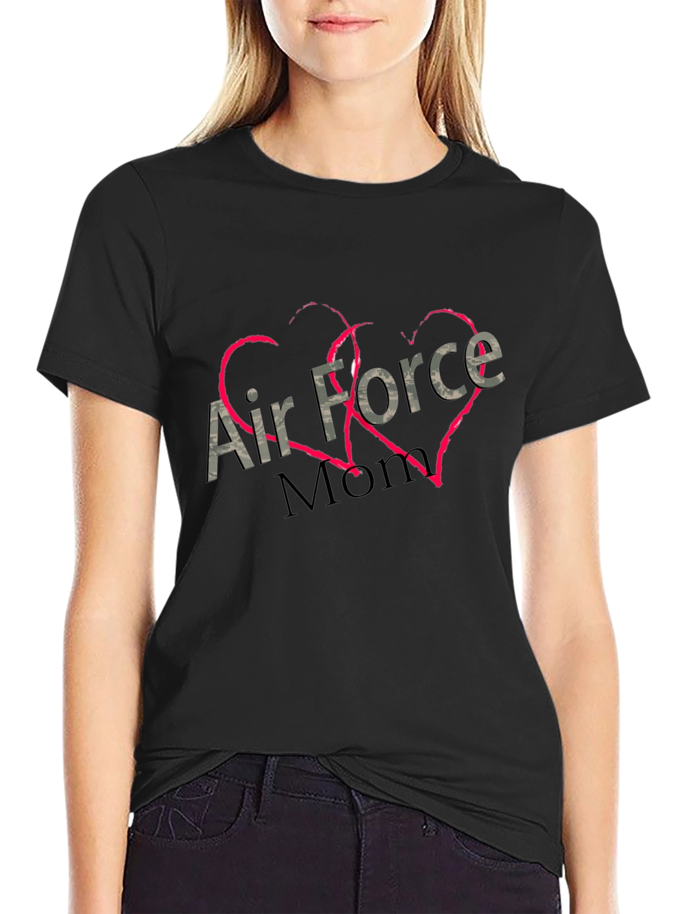 Air Force Mom Heart T-Shirt