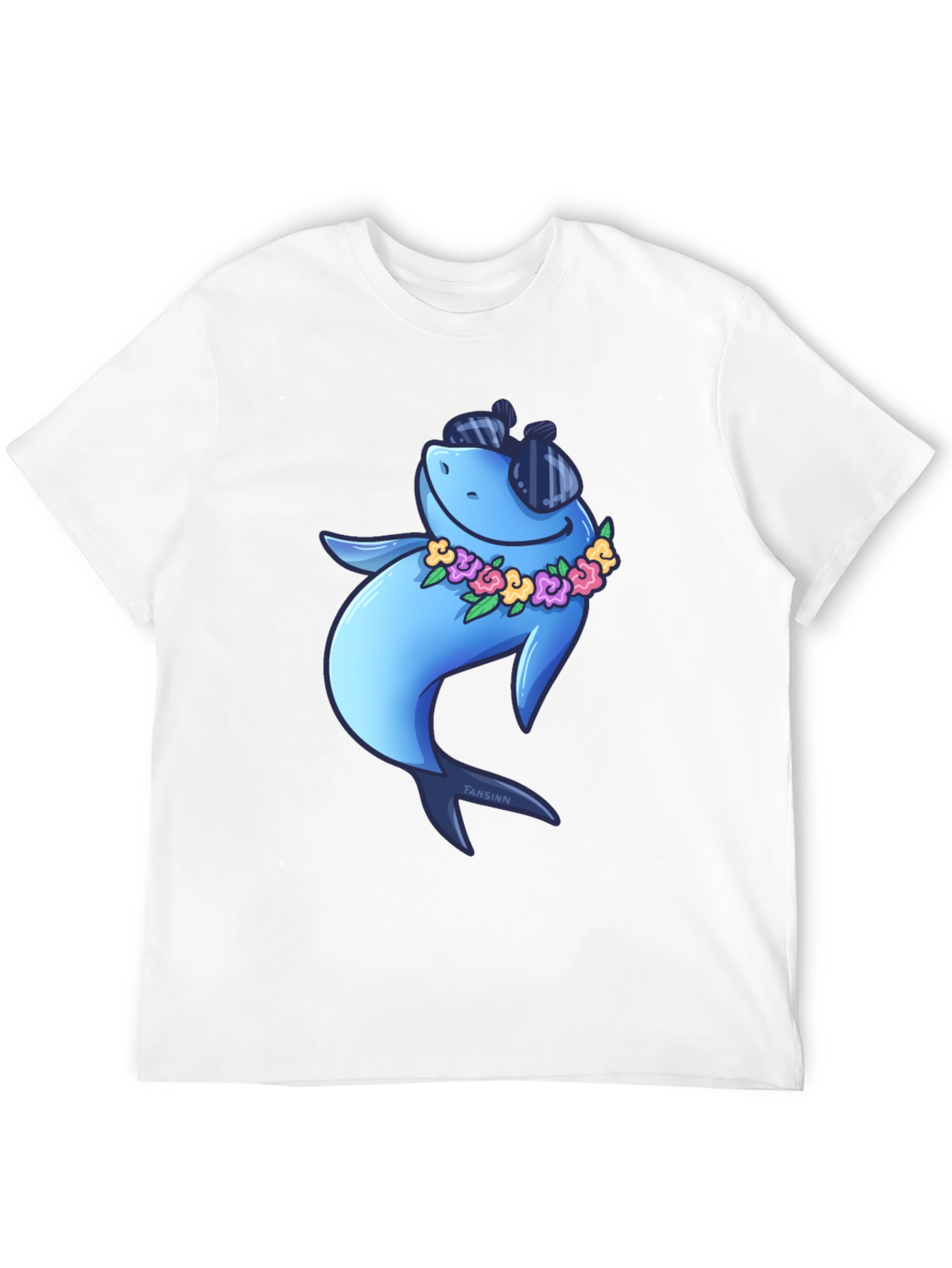 Cool Shark Graphic Tee - Black Cotton T-Shirt