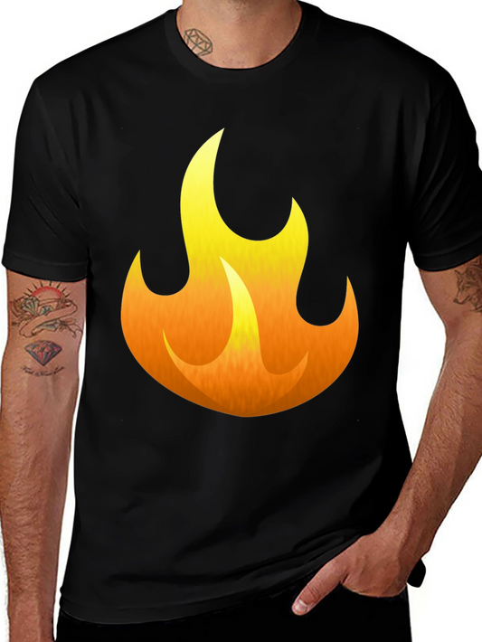 Flaming Hot Graphic Tee - Black