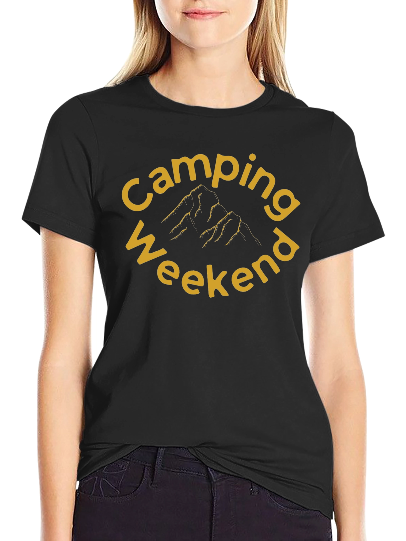 Camping Weekend Black T-Shirt
