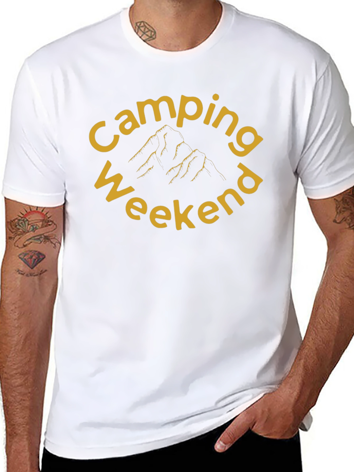 Camping Weekend Black T-Shirt