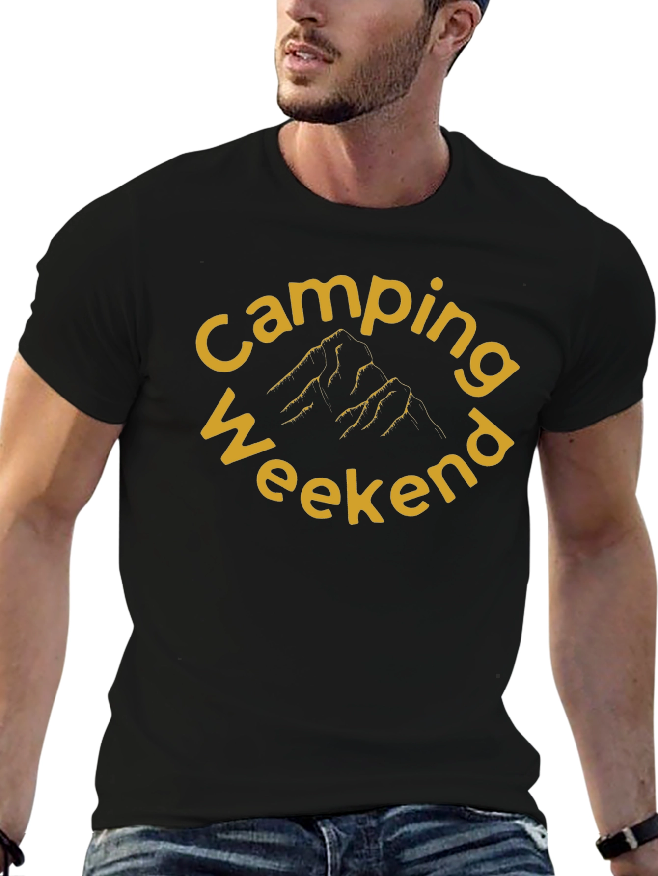 Camping Weekend Black T-Shirt