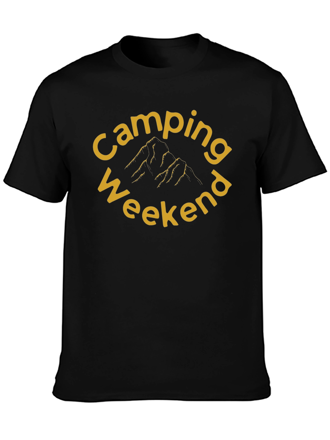 Camping Weekend Black T-Shirt