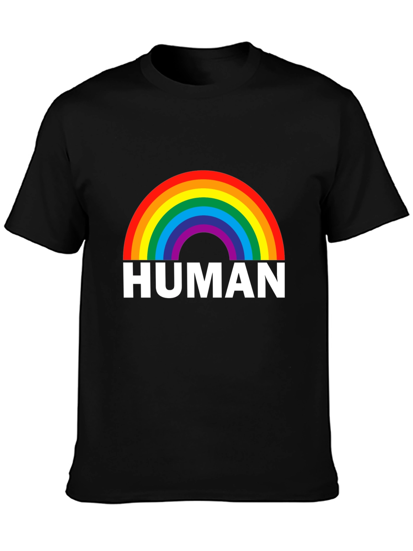 Human Rainbow Pride Graphic T-Shirt
