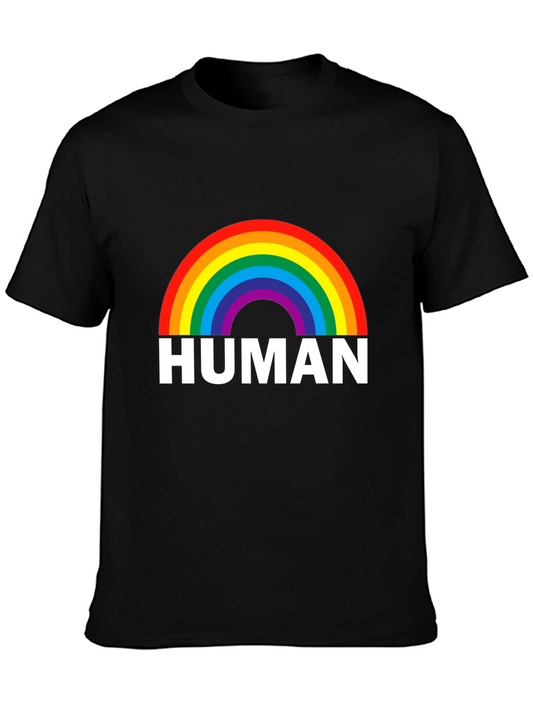 Human Rainbow Pride Graphic T-Shirt
