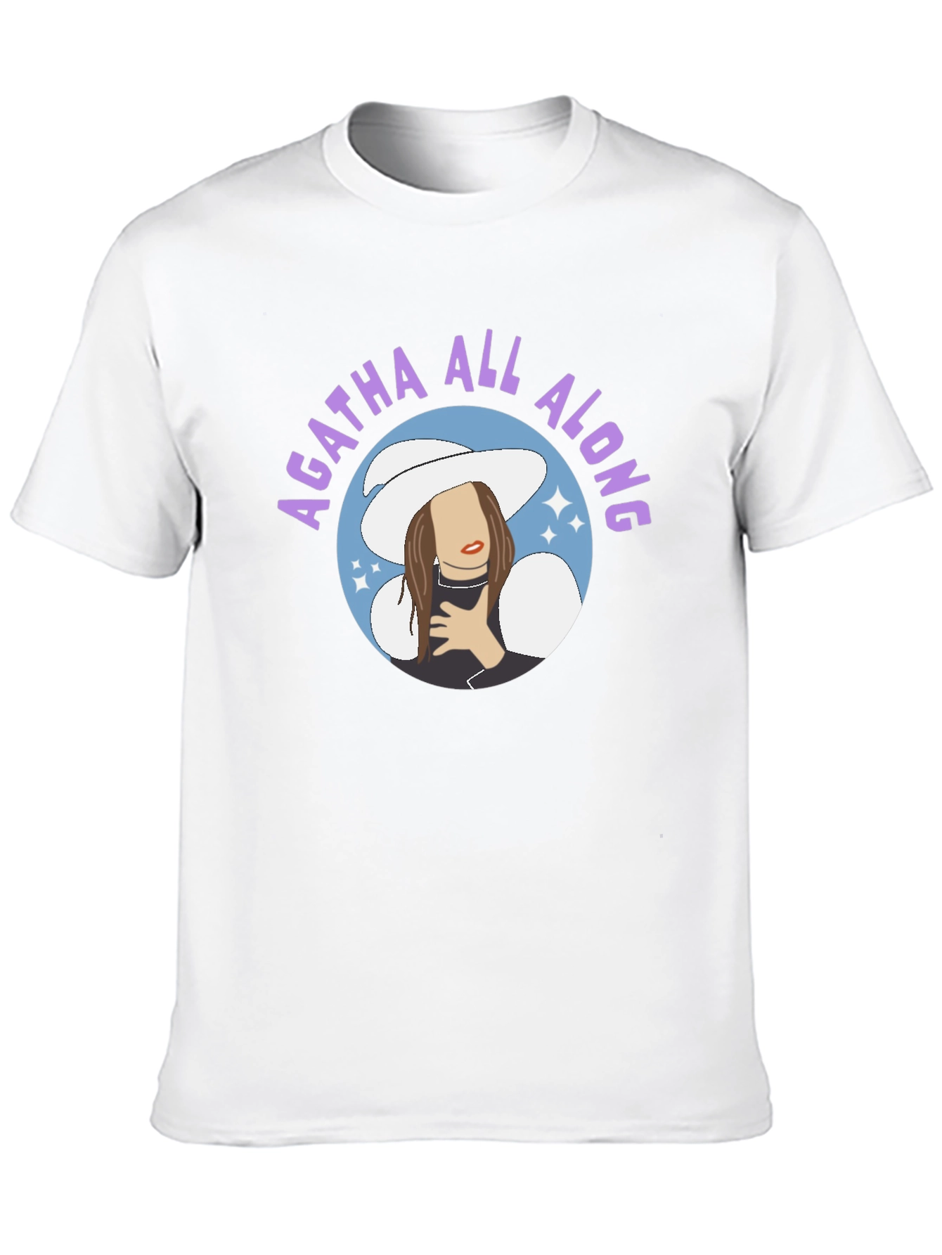 Agatha All Along Graphic Tee - Black Cotton Blend
