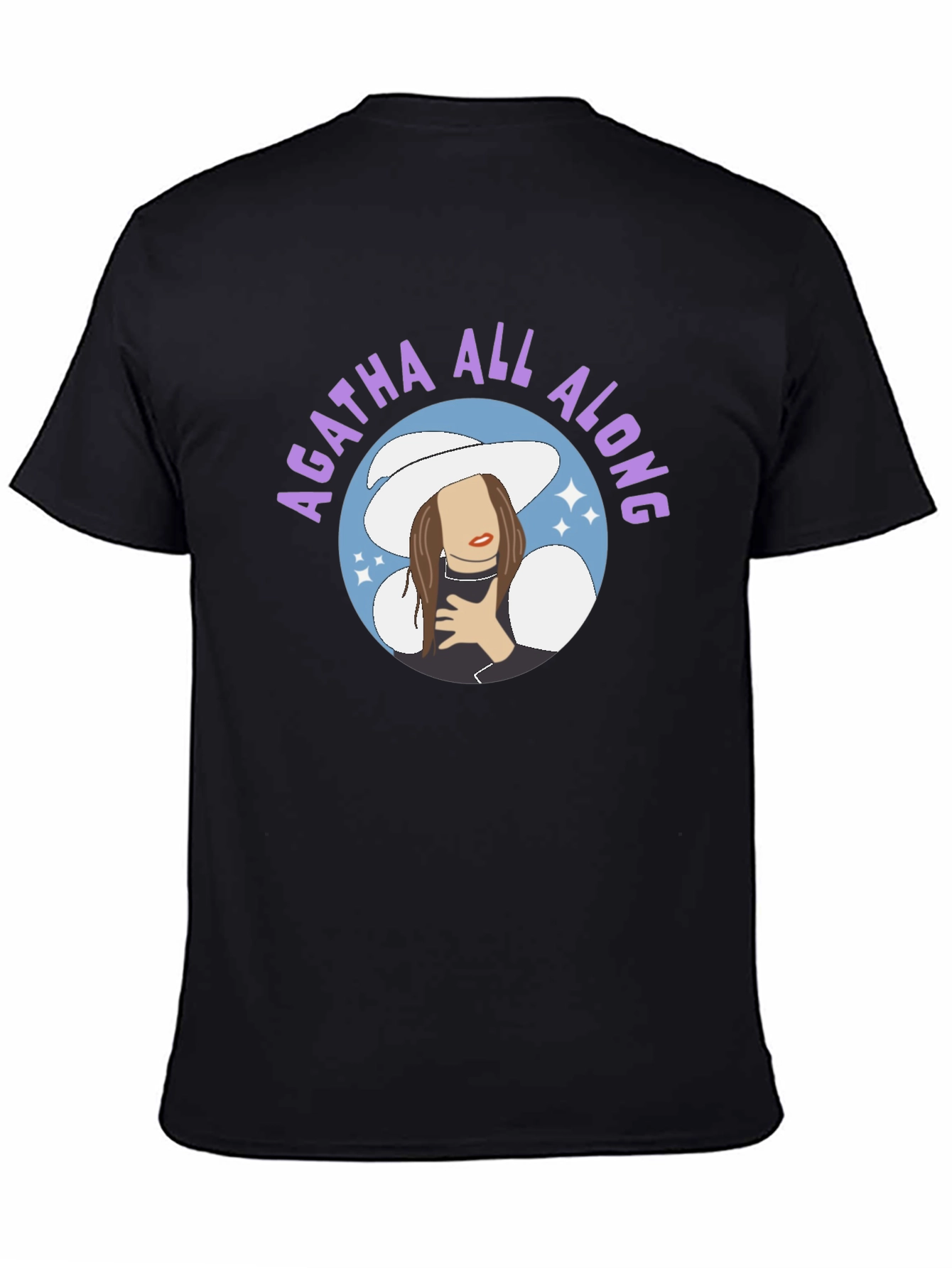 Agatha All Along Graphic Tee - Black Cotton Blend