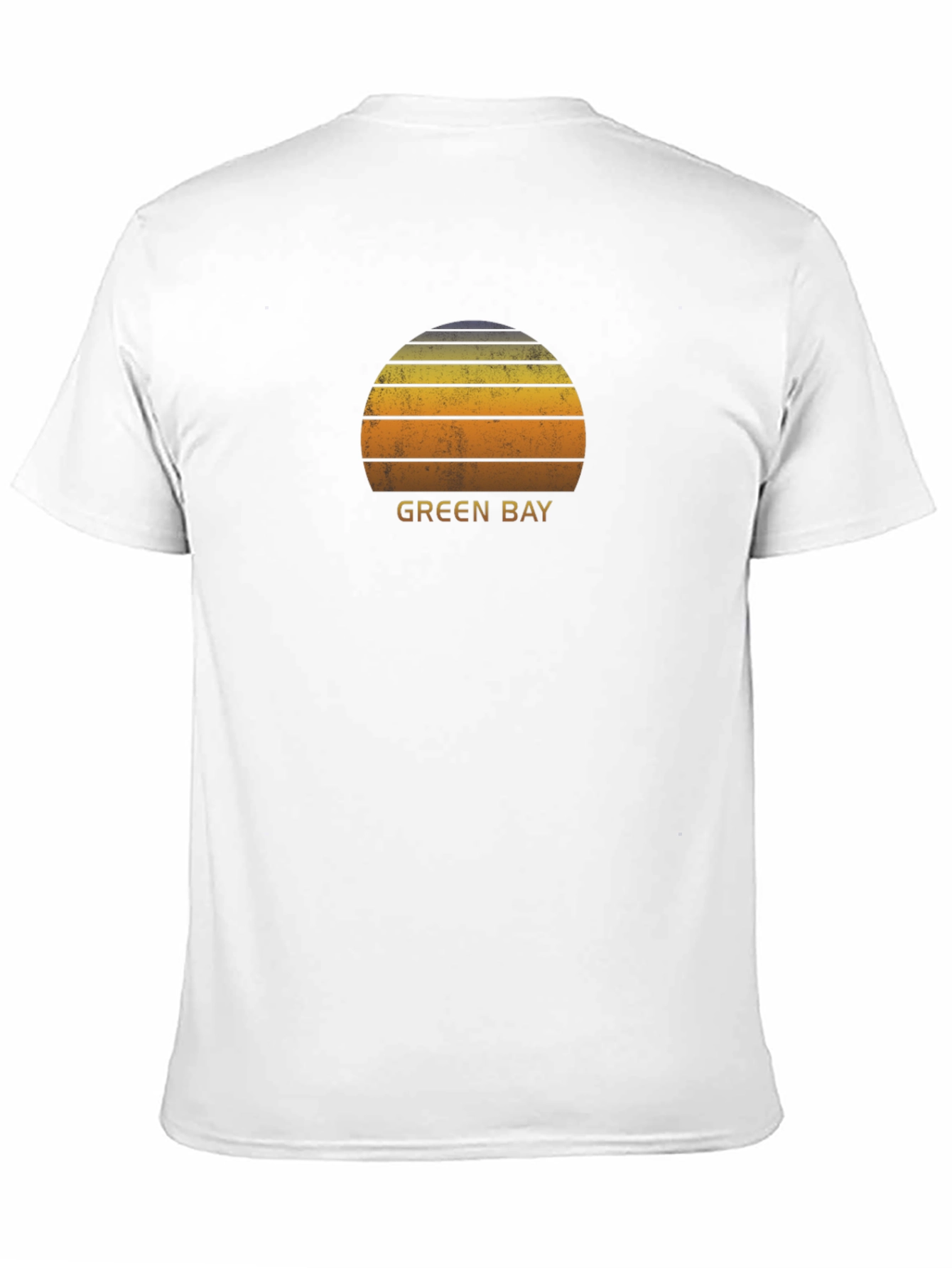 Green Bay Sunset Graphic T-Shirt - Retro Style