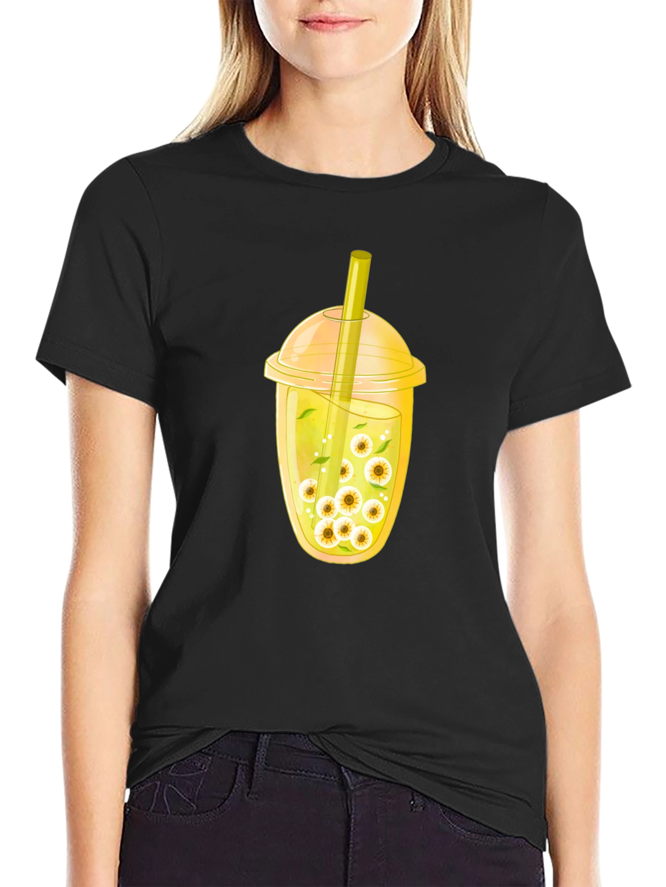 Eye See You Boba Tee - Spooky Fun!