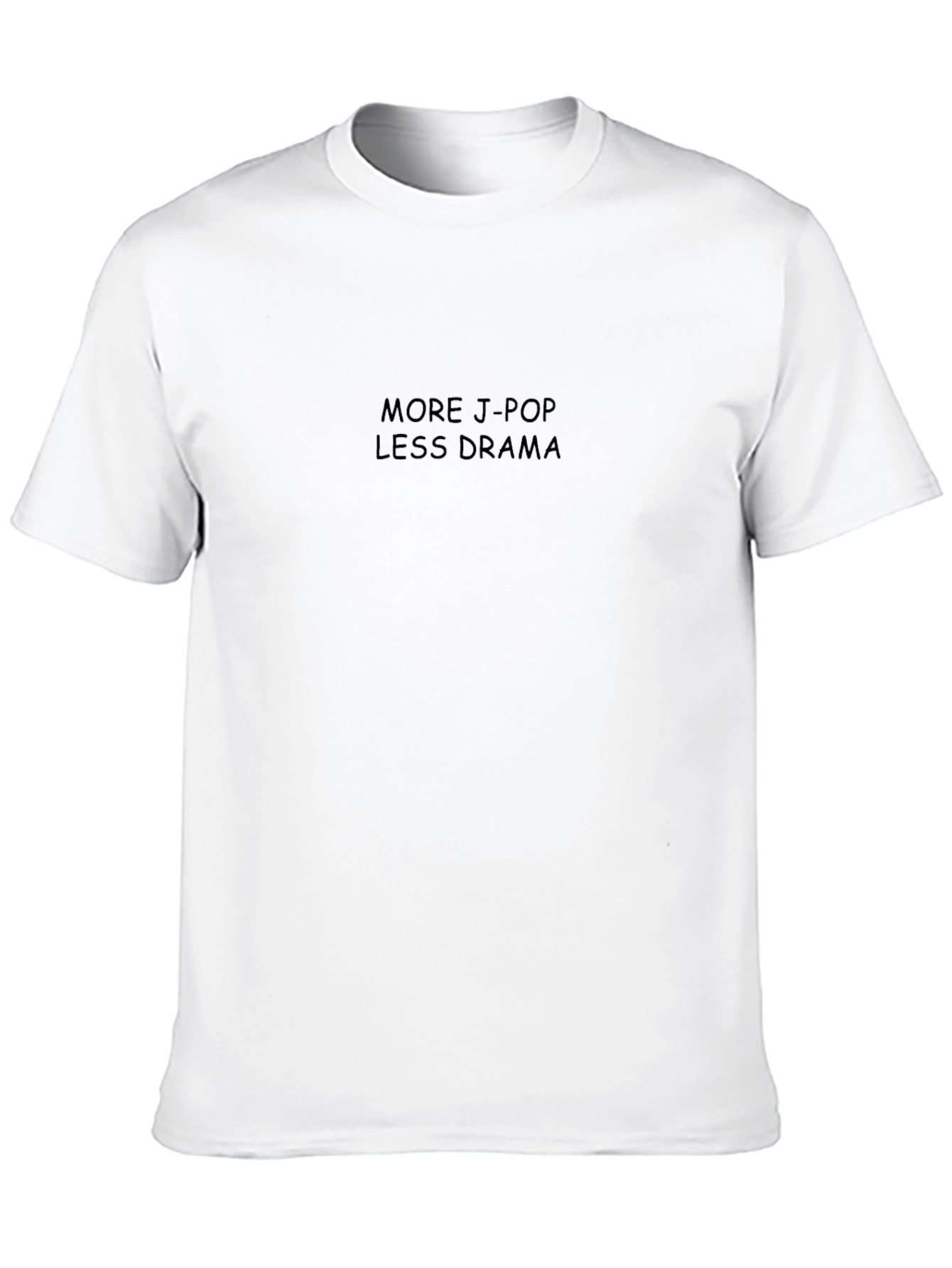 More J-Pop Less Drama Black Graphic Tee