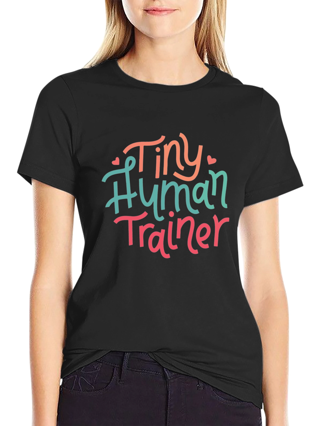 Tiny Human Trainer Tee - Cute Parenting T-Shirt