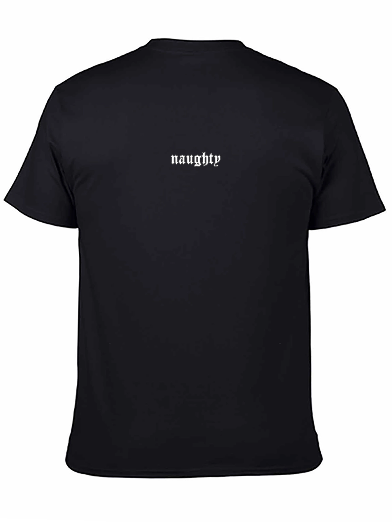 Naughty Graphic Print Crew Neck T-Shirt