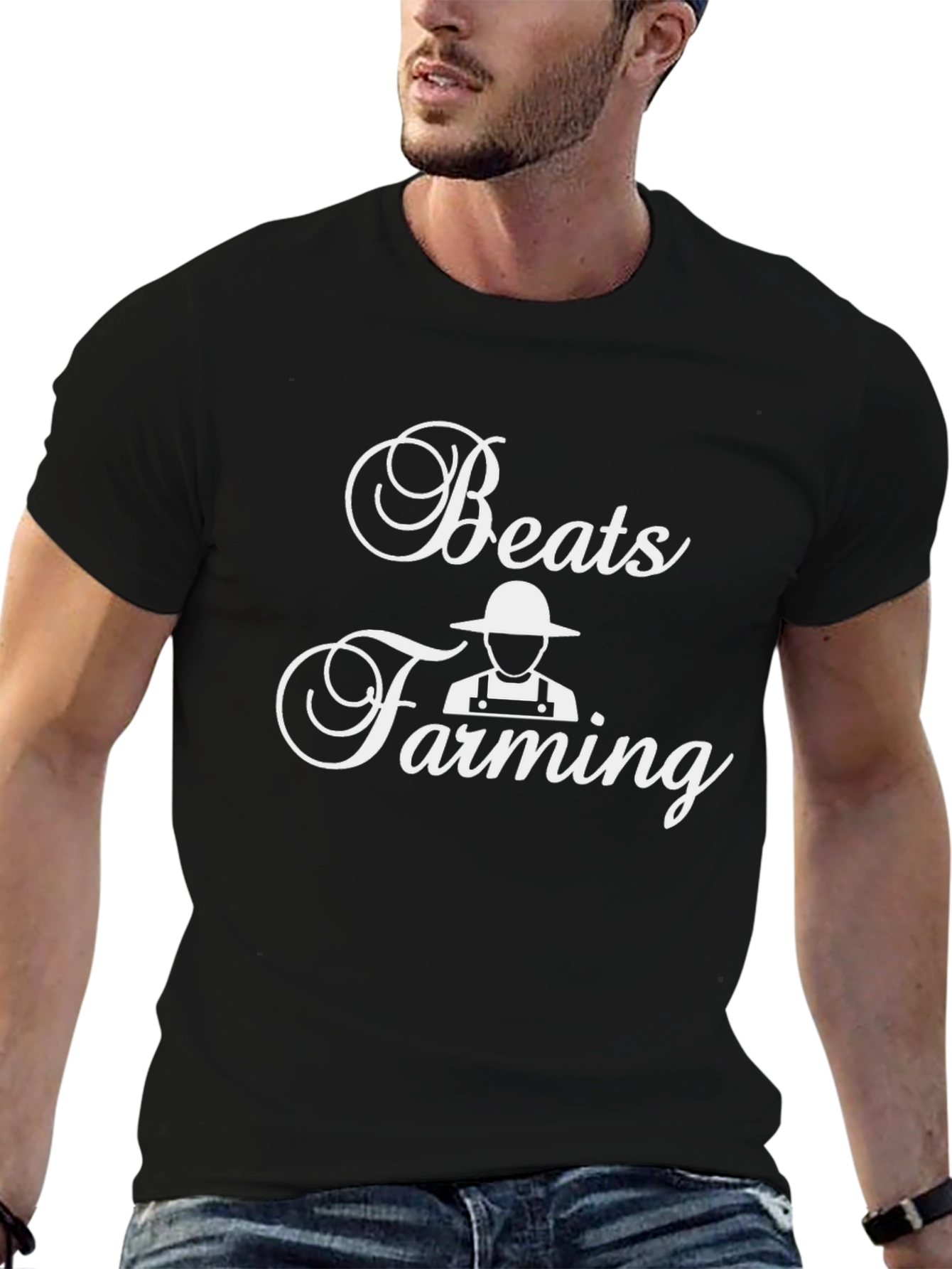 Beats Farming Graphic T-Shirt - Mens Black Tee