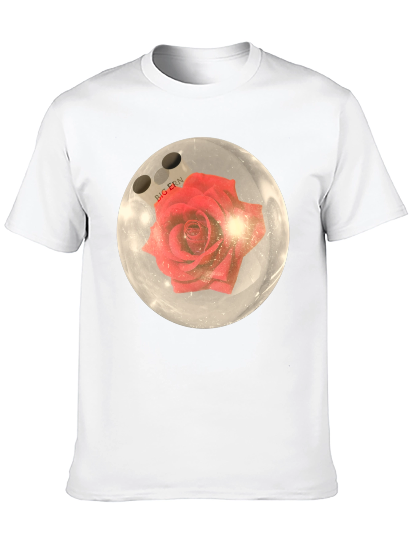 Bowling Ball Rose Graphic T-Shirt