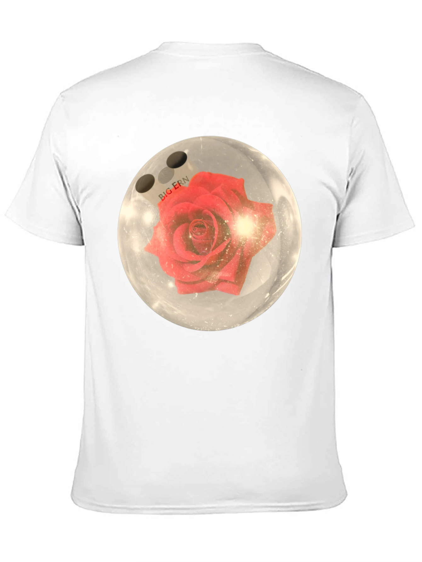 Bowling Ball Rose Graphic T-Shirt