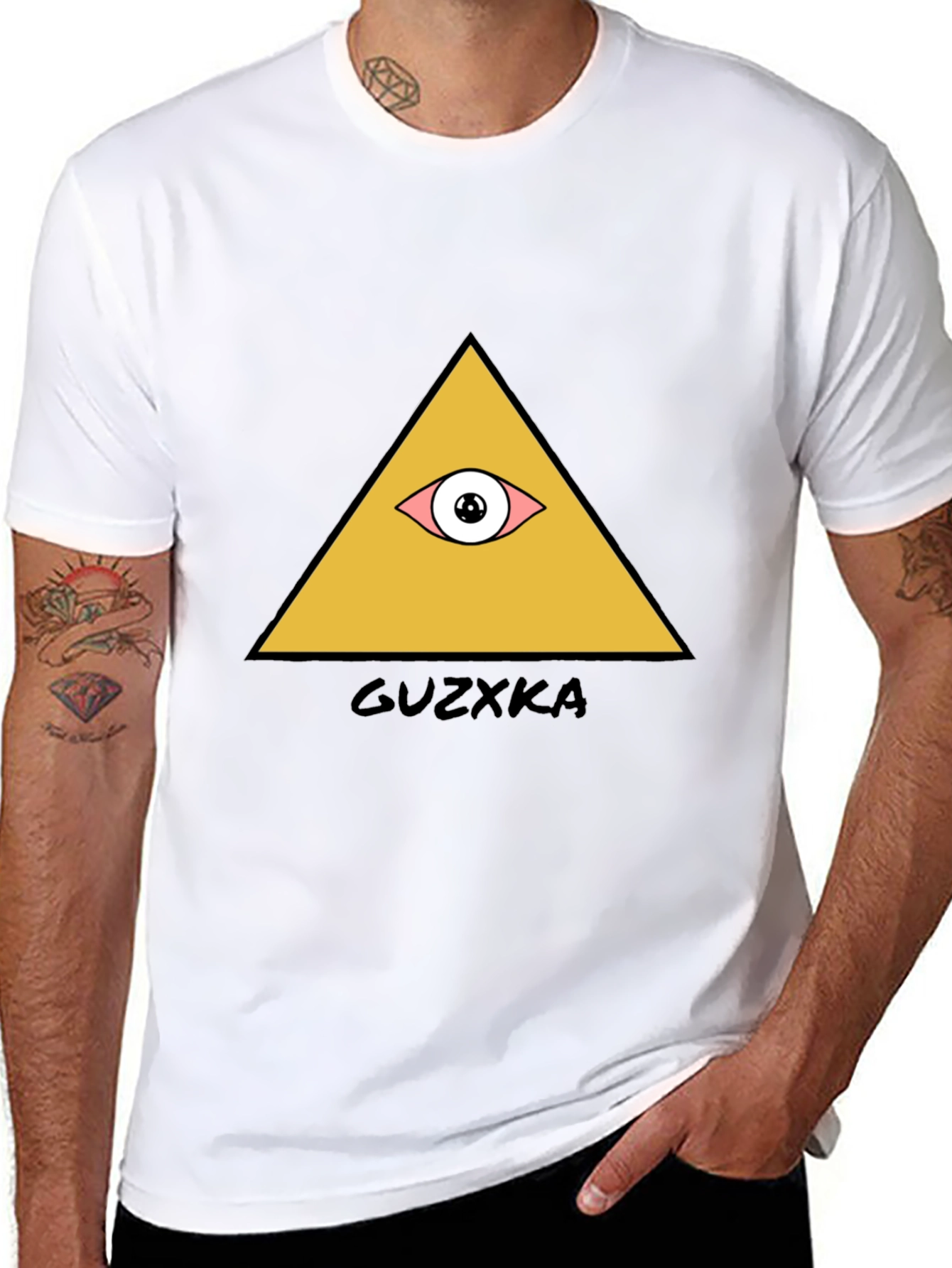 Illuminati Eye Graphic T-Shirt - Stylish Black Tee