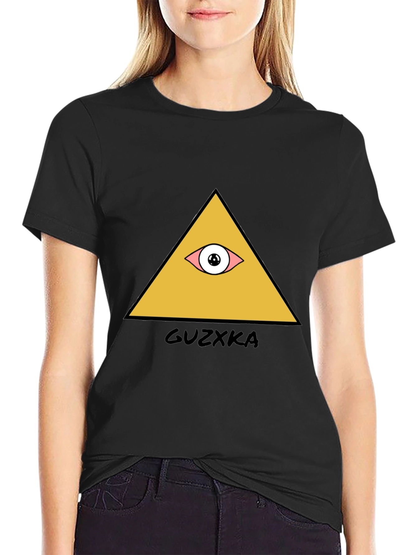 Illuminati Eye Graphic T-Shirt - Stylish Black Tee