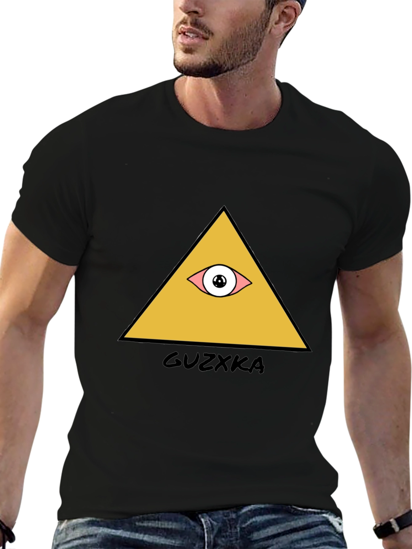 Illuminati Eye Graphic T-Shirt - Stylish Black Tee