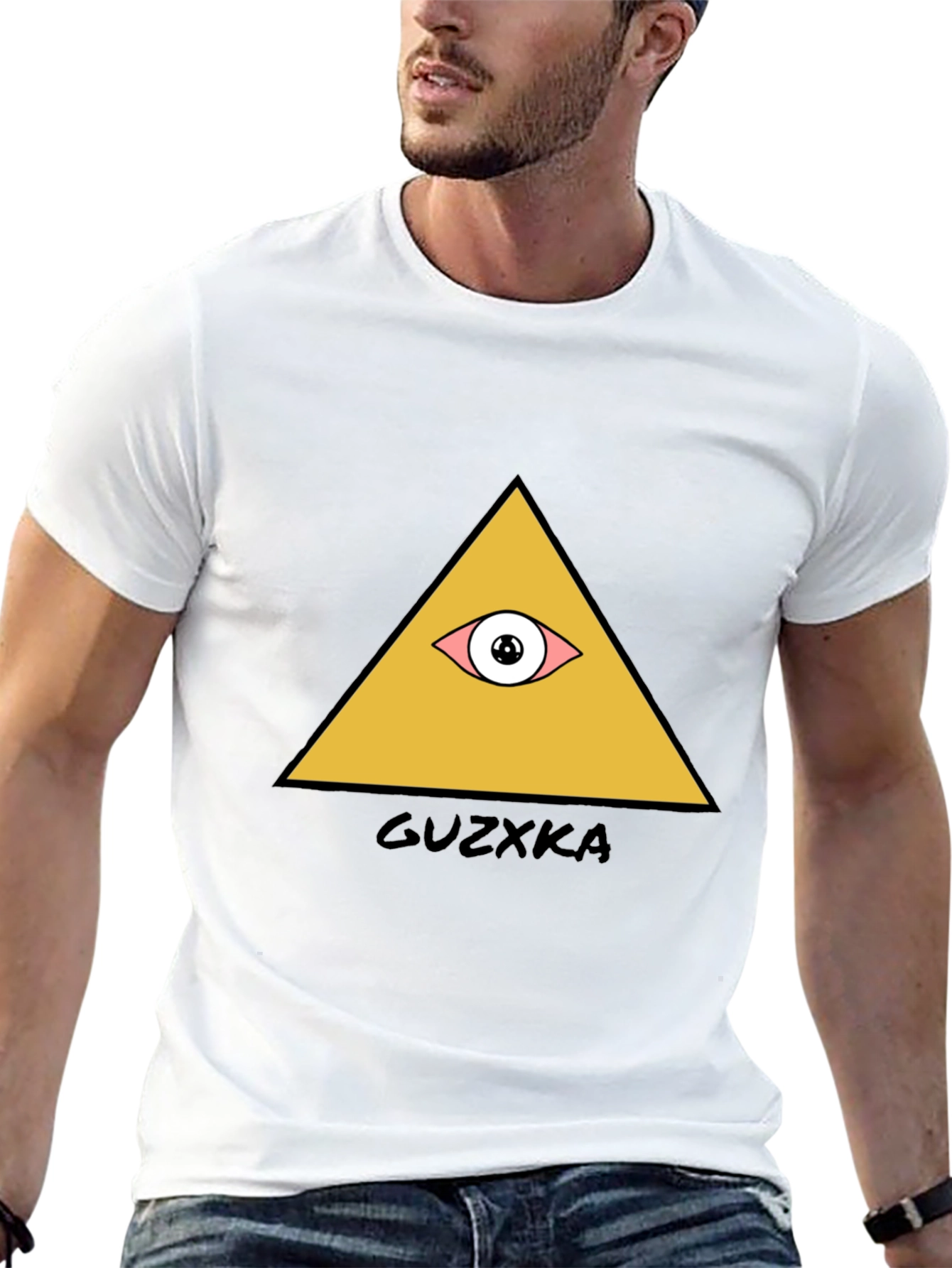 Illuminati Eye Graphic T-Shirt - Stylish Black Tee