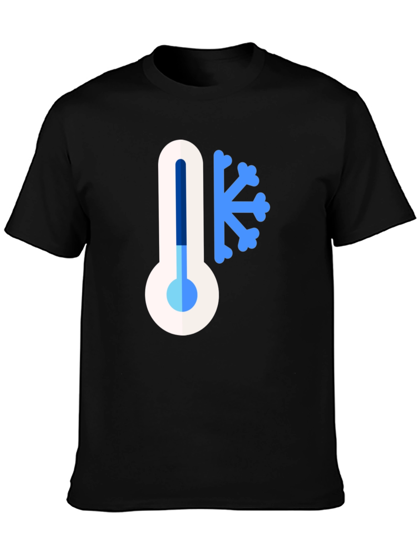 Cold Weather Thermometer Graphic T-Shirt
