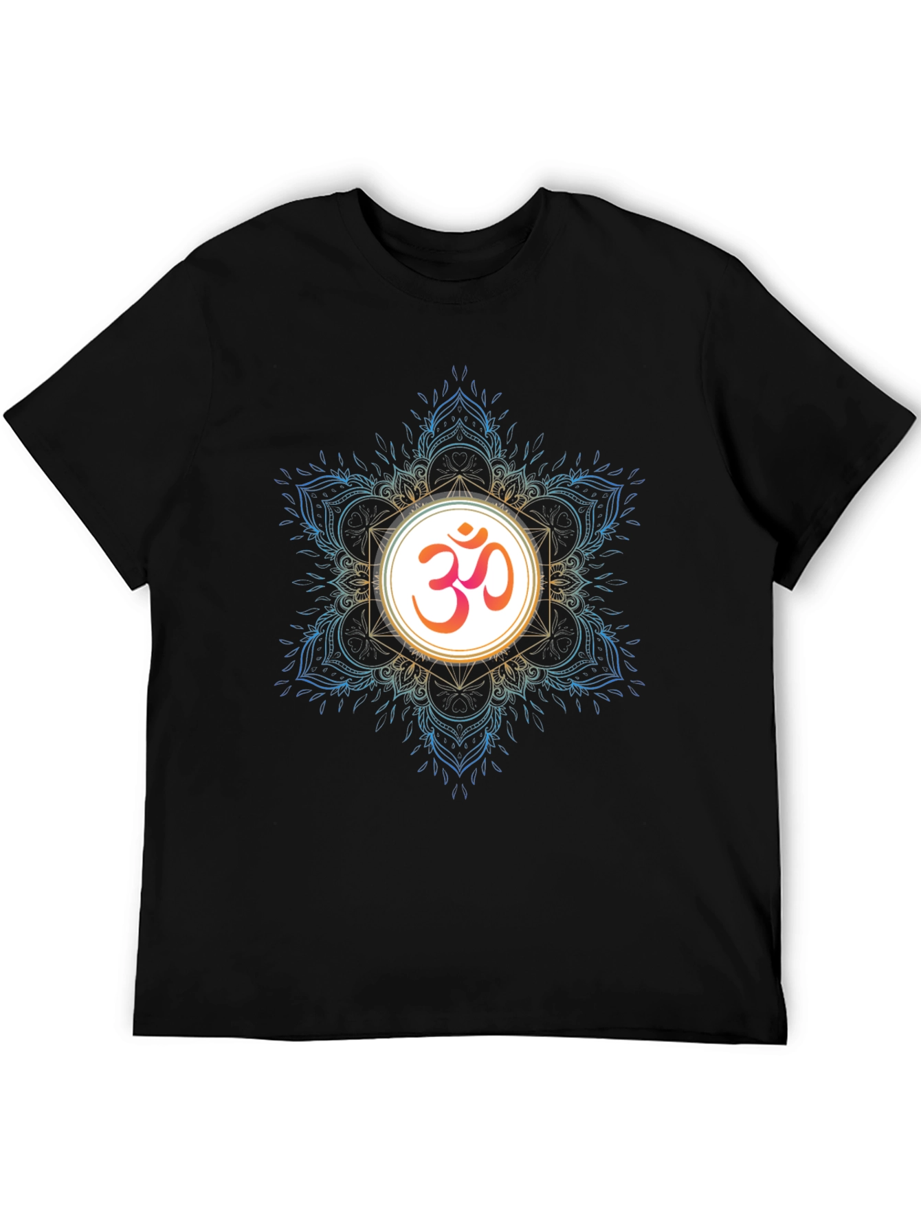 Om Mandala Graphic Tee - Stylish Black T-Shirt