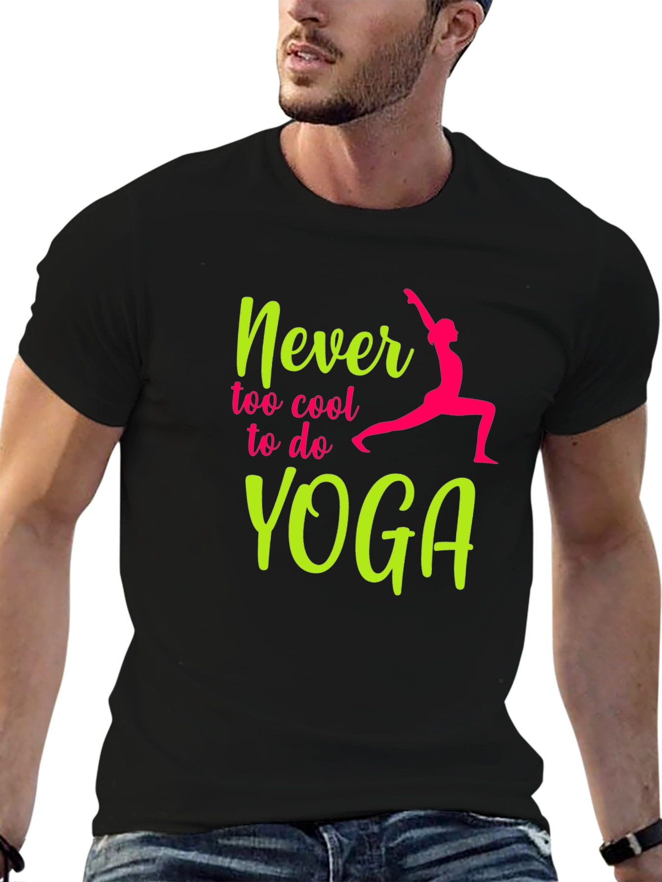 Never Too Cool Yoga Graphic Tee