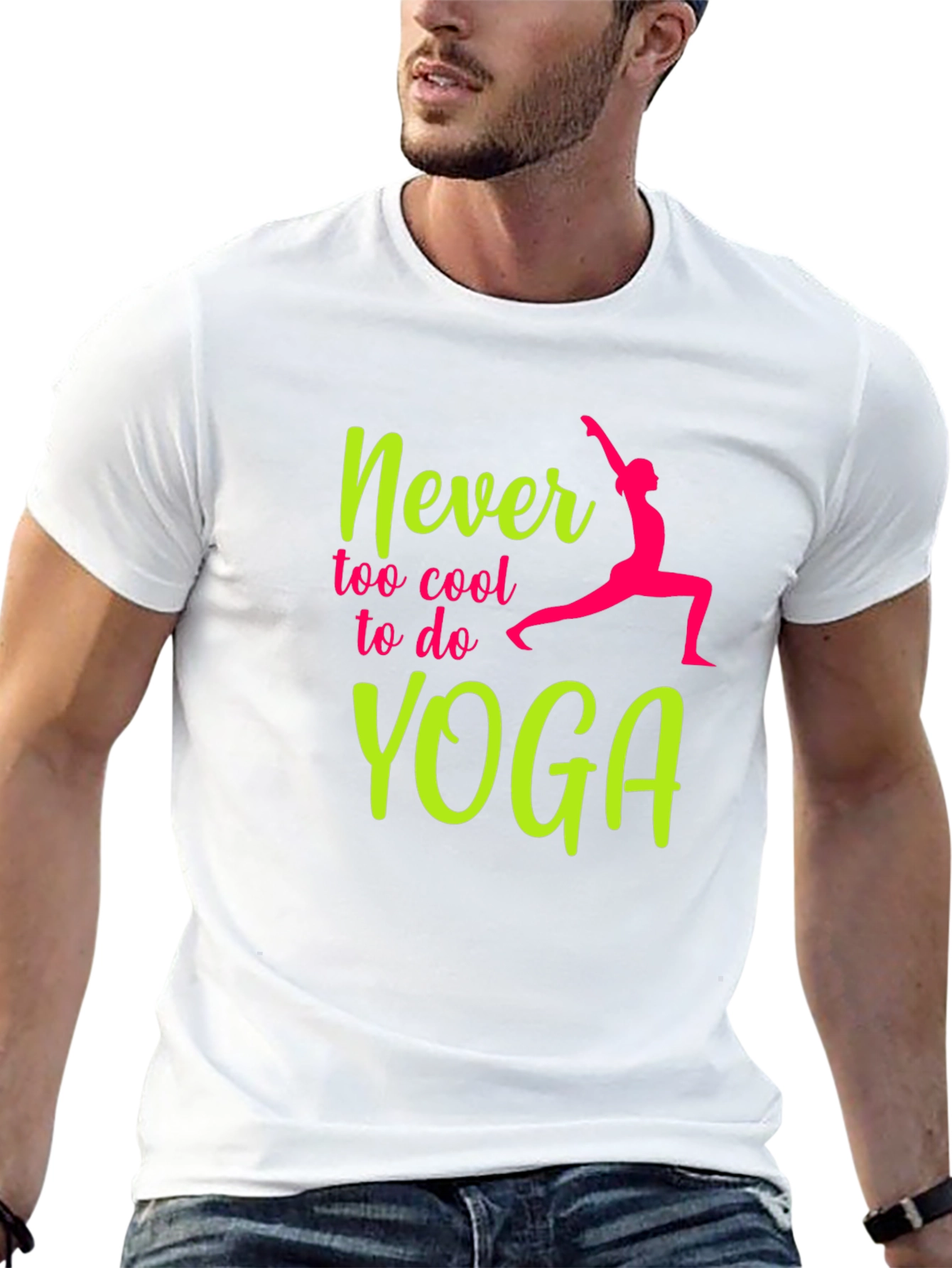 Never Too Cool Yoga Graphic Tee