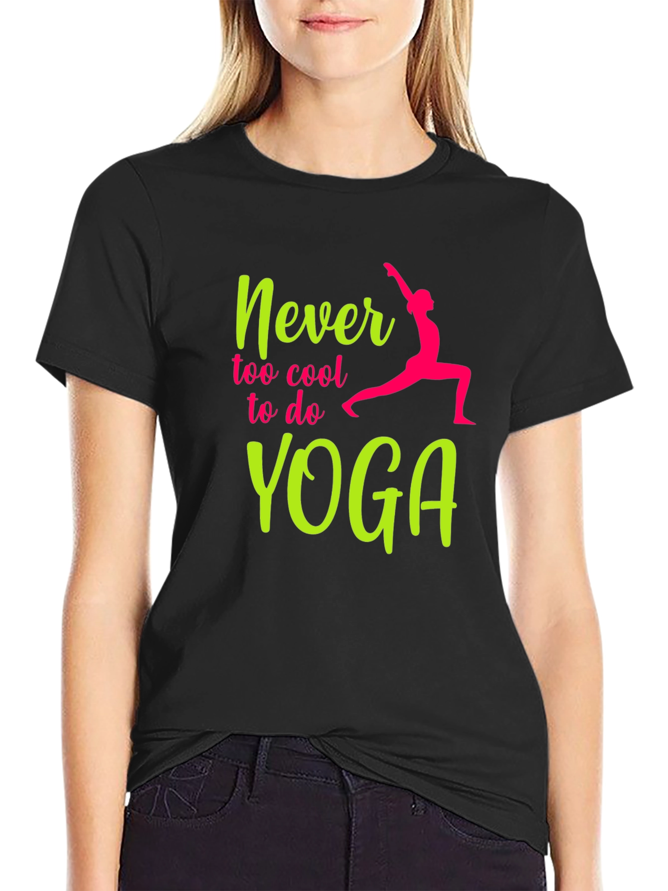 Never Too Cool Yoga Graphic Tee