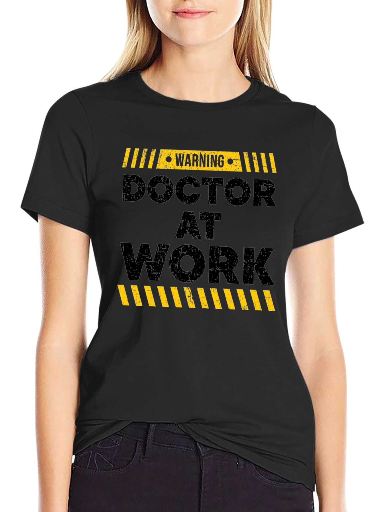 Warning Doctor at Work Graphic Tee